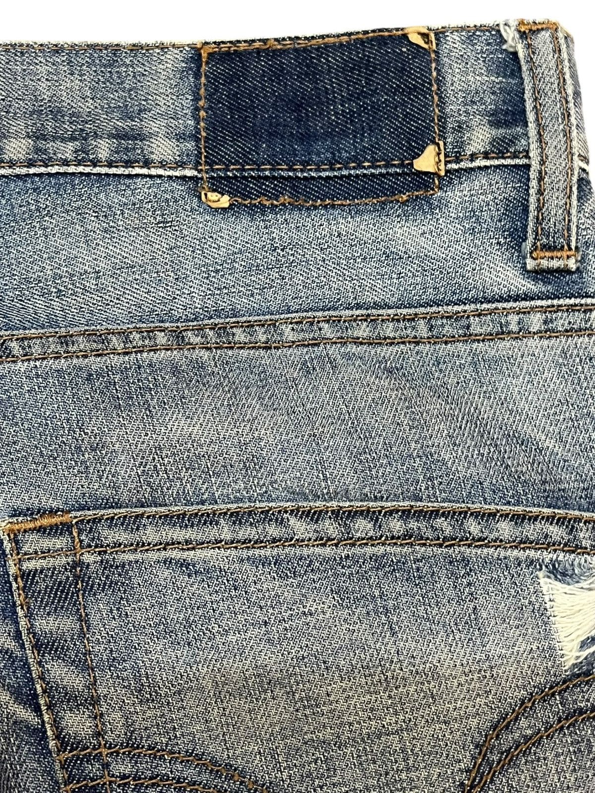 If Six Was Nine Vintage Casucci Ripped Faded Clawmark Distressed Denim Size US 29 - 8 Thumbnail
