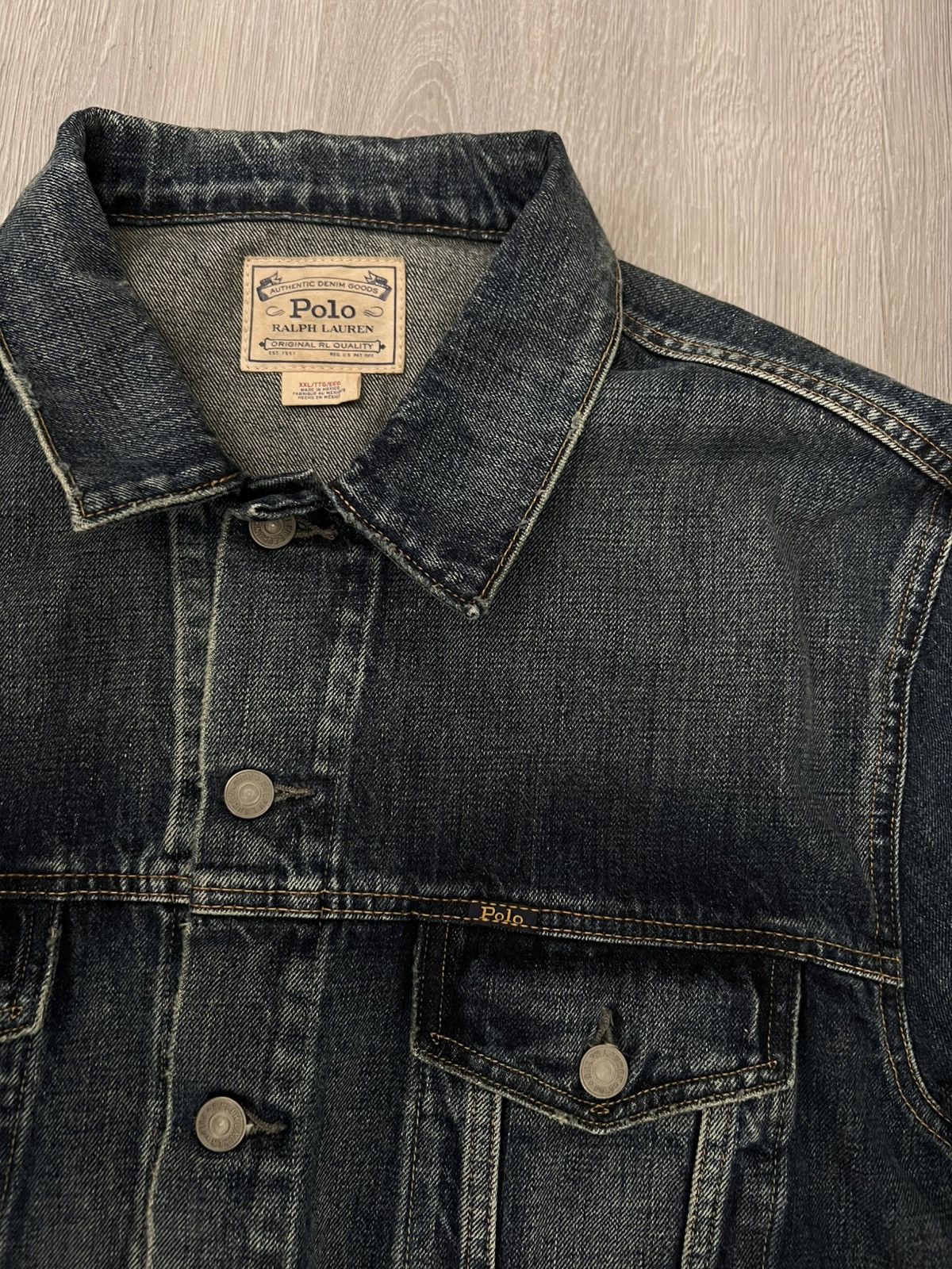 Polo Ralph Lauren Polo Ralph Lauren Vintage Jean Jacket Authentic Size US XXL / EU 58 / 5 - 3 Thumbnail