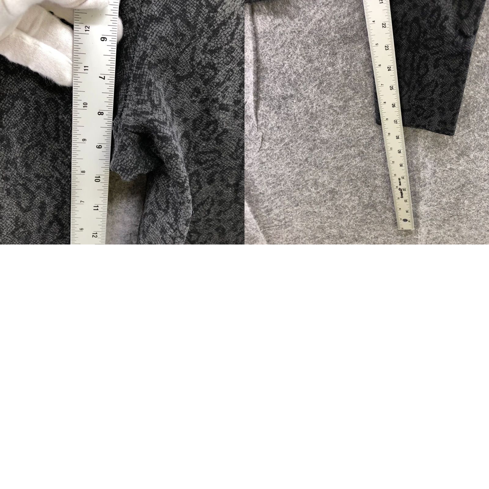 Joie VINTAGE Joie Ponte Leggings Women’s M Animal Print Leopard Pattern Mid Rise Knit Gray Black Lounge Size 32" / US 10 / IT 46 - 8 Thumbnail