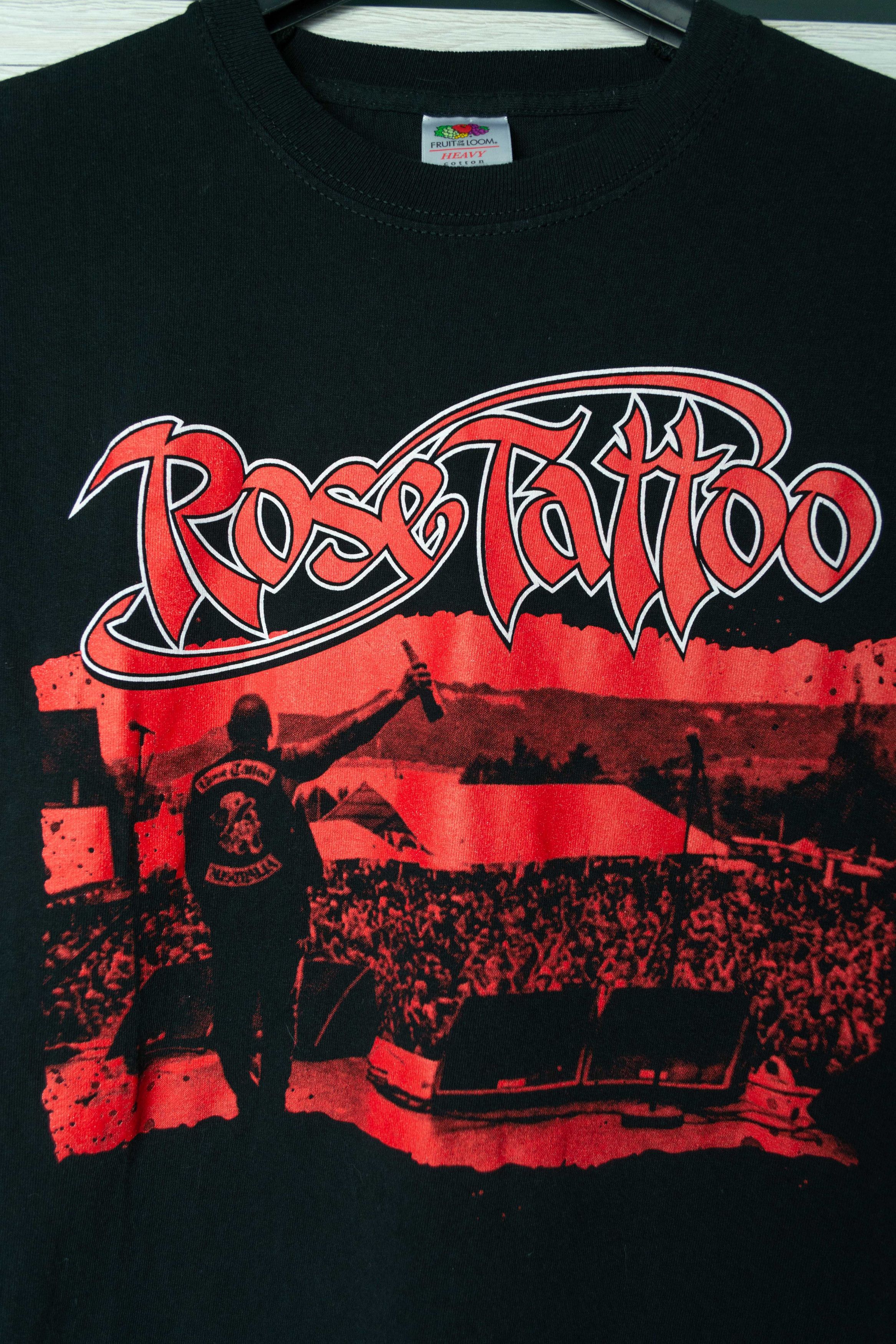 Band Tees × Fruit Of The Loom × Vintage ROSE TATTOO BLOOD BROTHERS 2018 t-shirt black Size US S / EU 44-46 / 1 - 2 Thumbnail