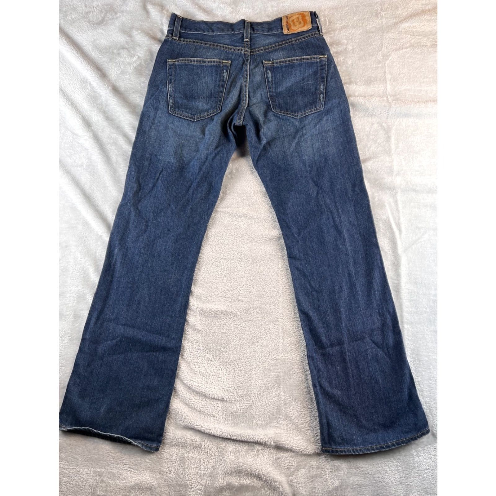 Denime Bullhead Jeans Mens Slim Boot Cut Denim 29x30 Blue 5-Pocket Logo Zipper Button Cowboy Pants Size US 29 - 2 Thumbnail
