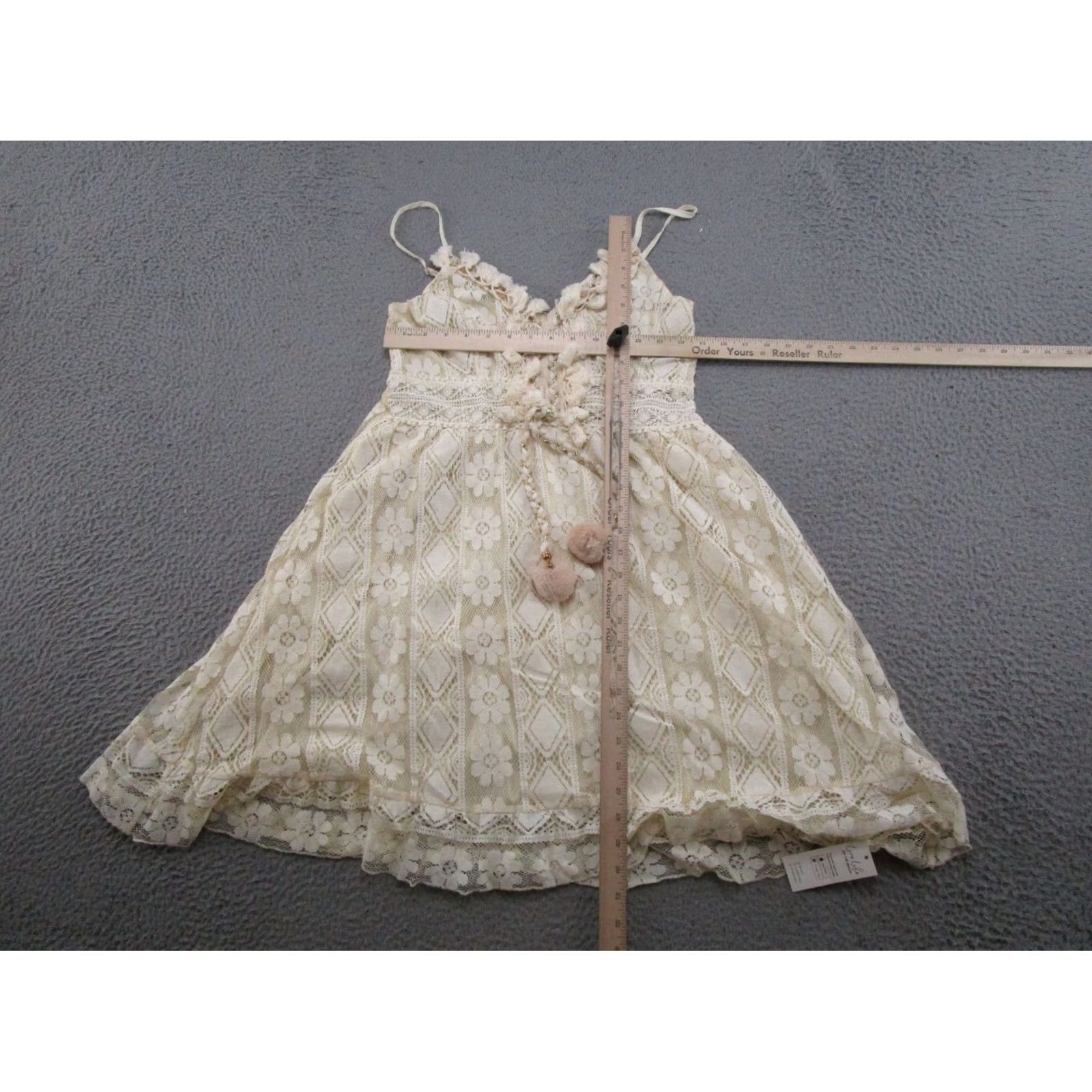Vintage Cupshe Cover Up Beach Ivory Sleeveless Womens Size M NEW Size M / US 6-8 / IT 42-44 - 5 Thumbnail