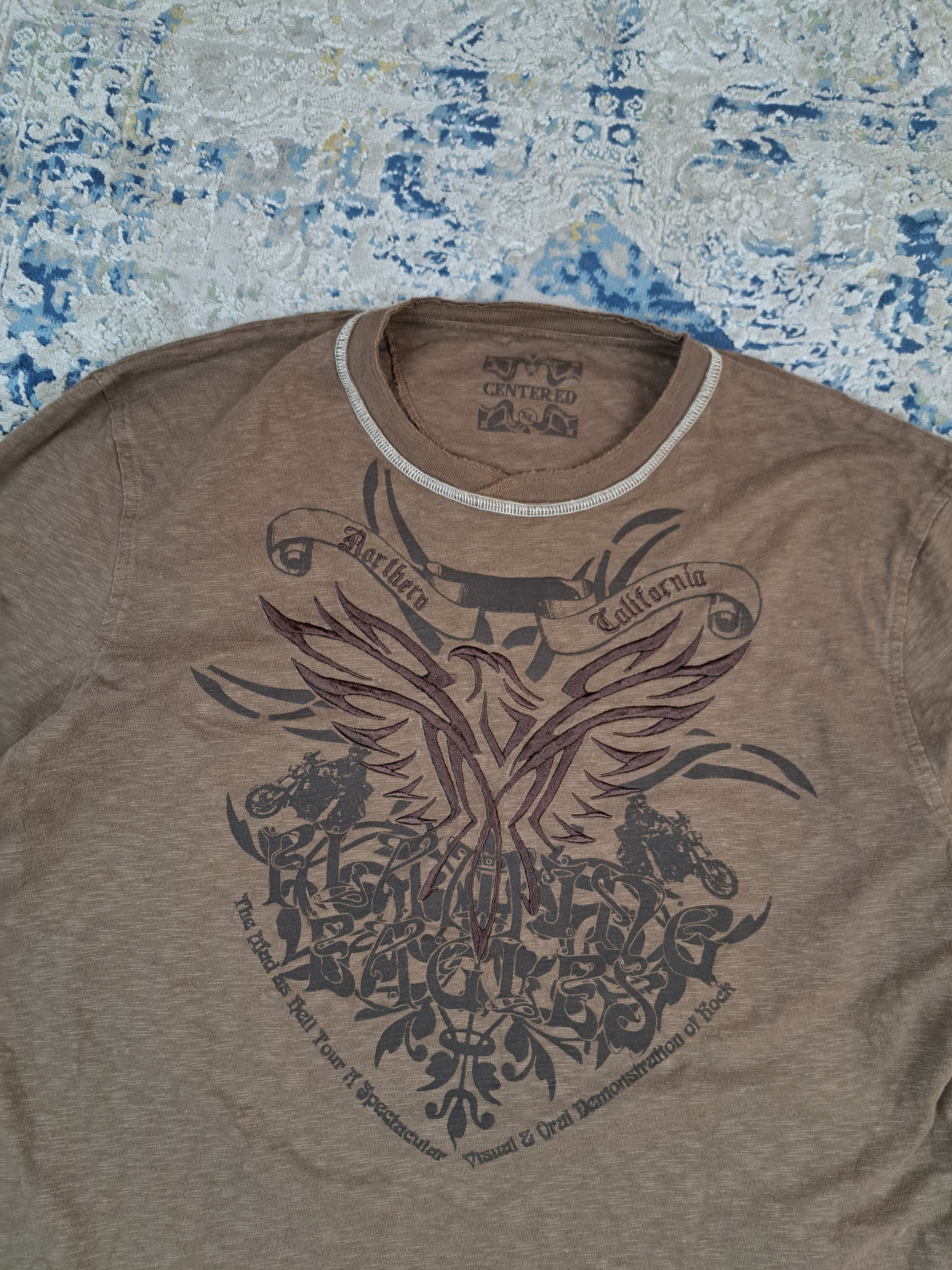 Japanese Brand Vintage y2k Affliction Style Longsleeve Drip Tattoo SWAG Size US XL / EU 56 / 4 - 2 Thumbnail
