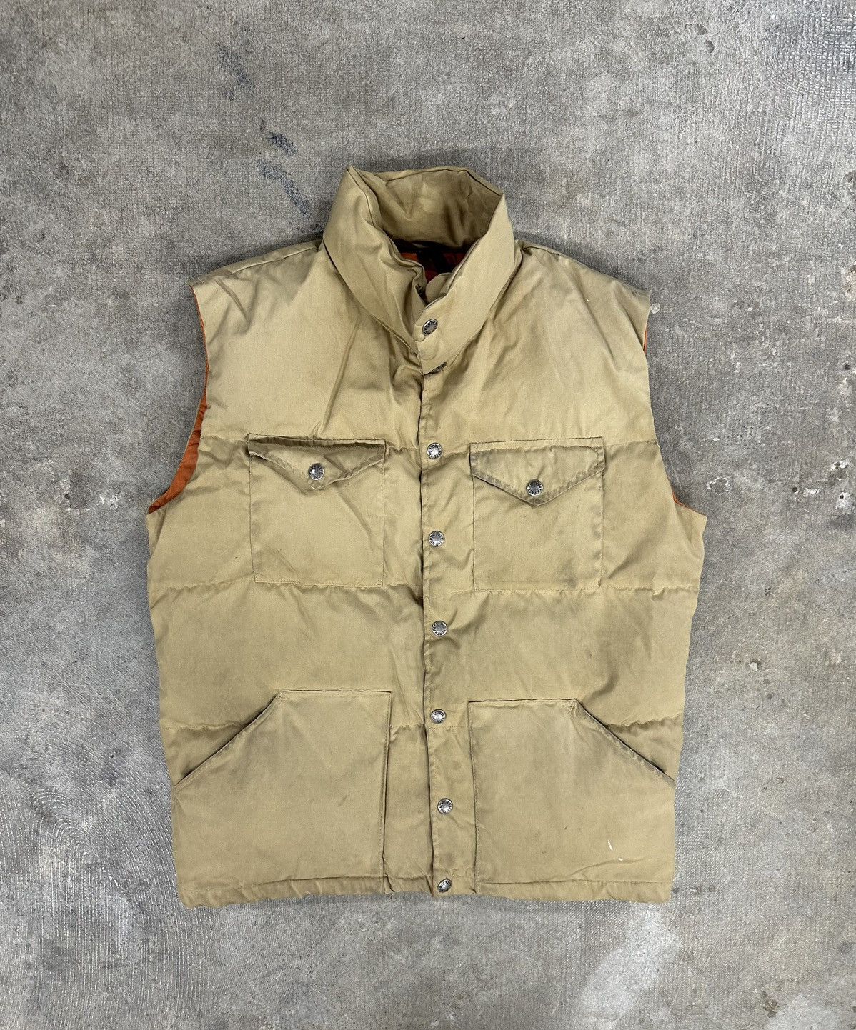 The North Face × Vintage Vintage 80s The North Face Brown Label Puffer Vest Size M / US 6-8 / IT 42-44 - 1 Thumbnail