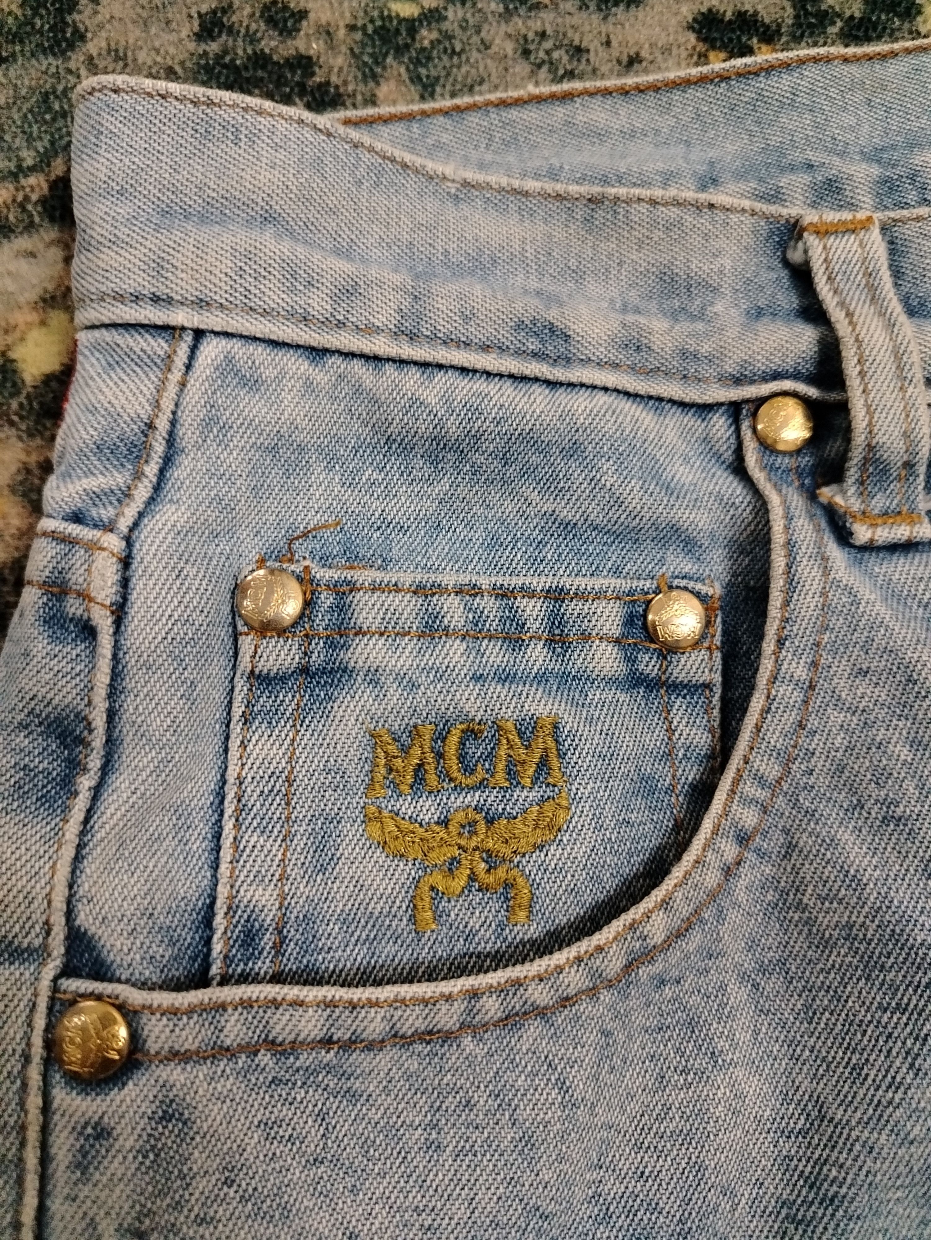 MCM Vintage MCM embroidered jeans Size 28" / US 6 / IT 42 - 6 Thumbnail