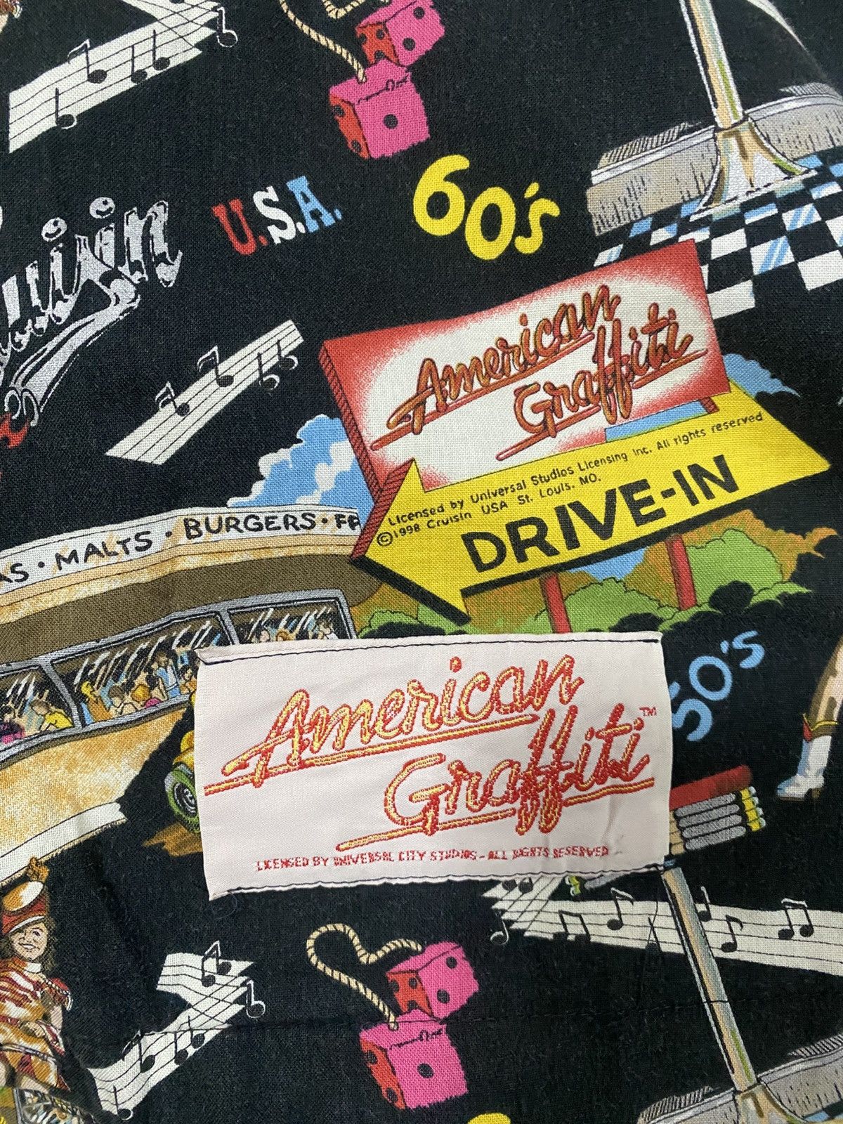 Vintage Shirt America Grafitti Size US L / EU 52-54 / 3 - 3 Thumbnail