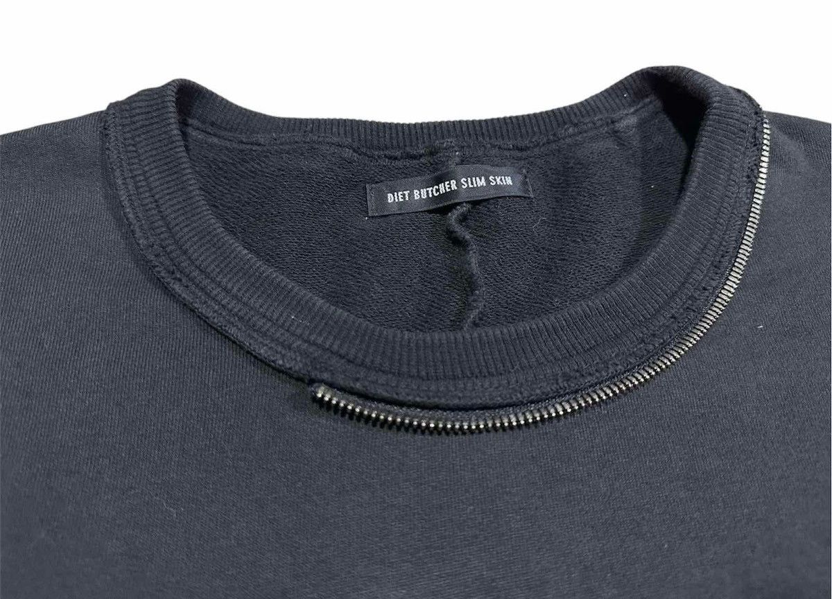 Diet Butcher Slim Skin × Japanese Brand 🔥Diet Butcher Slim Skin Reconstructed Zipper Sweatshirt Size US XXL / EU 58 / 5 - 9 Thumbnail