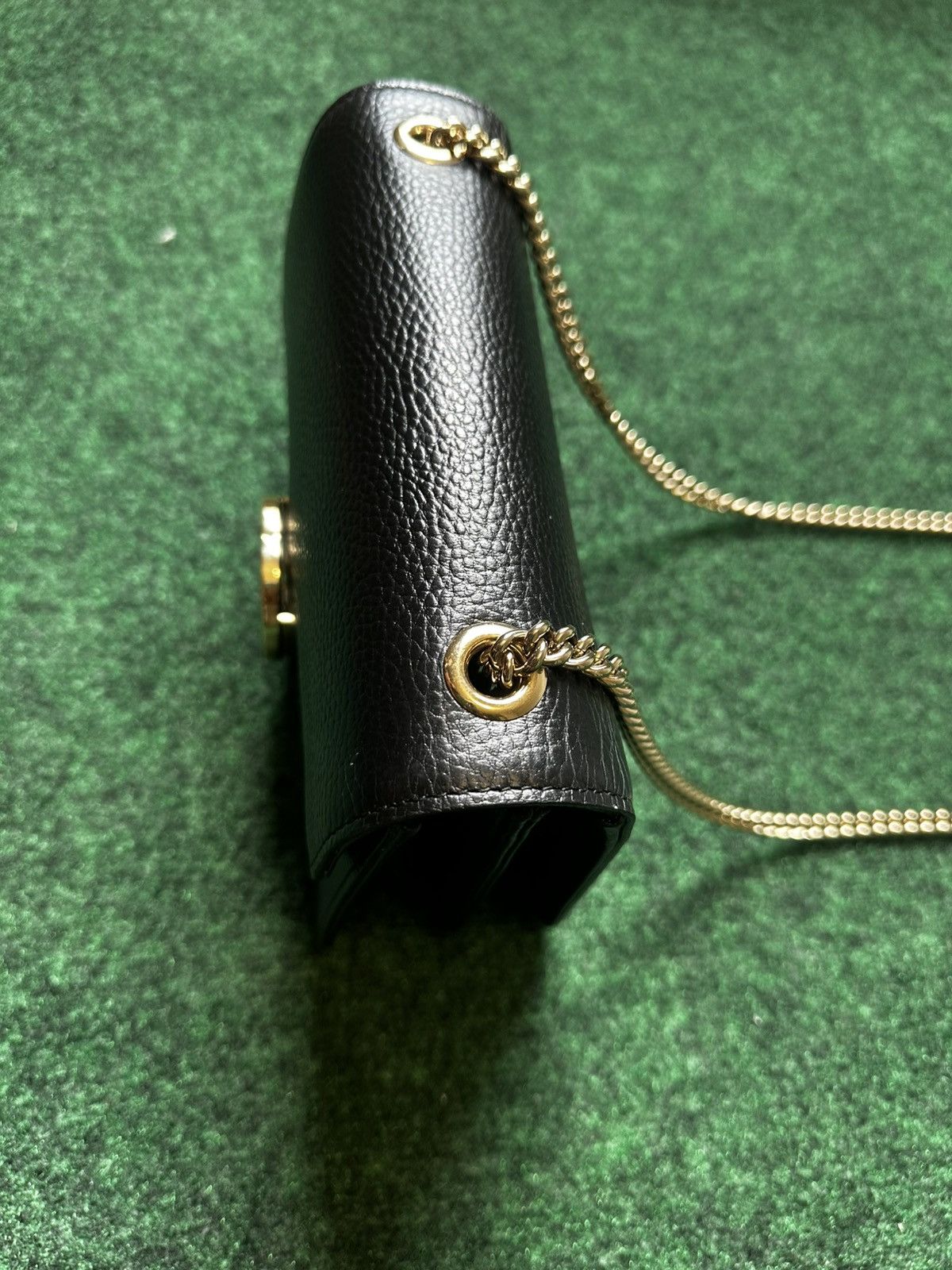 Gucci Gucci GG Interlocking Black Leather Shoulder Bag - 510304 Size ONE SIZE - 9 Thumbnail