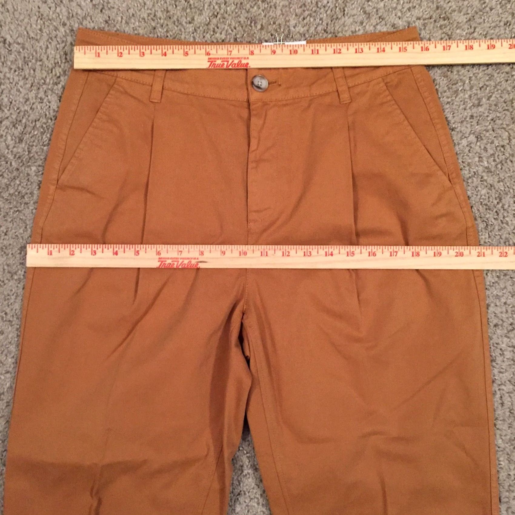 J.Crew J.Crew Pants Womens Size 8 Beige Pleated Front High Waist Tapered Leg 31x27 Cropped Medium Rise Regular Inseam 27 Size 30" / US 8 / IT 44 - 2 Thumbnail