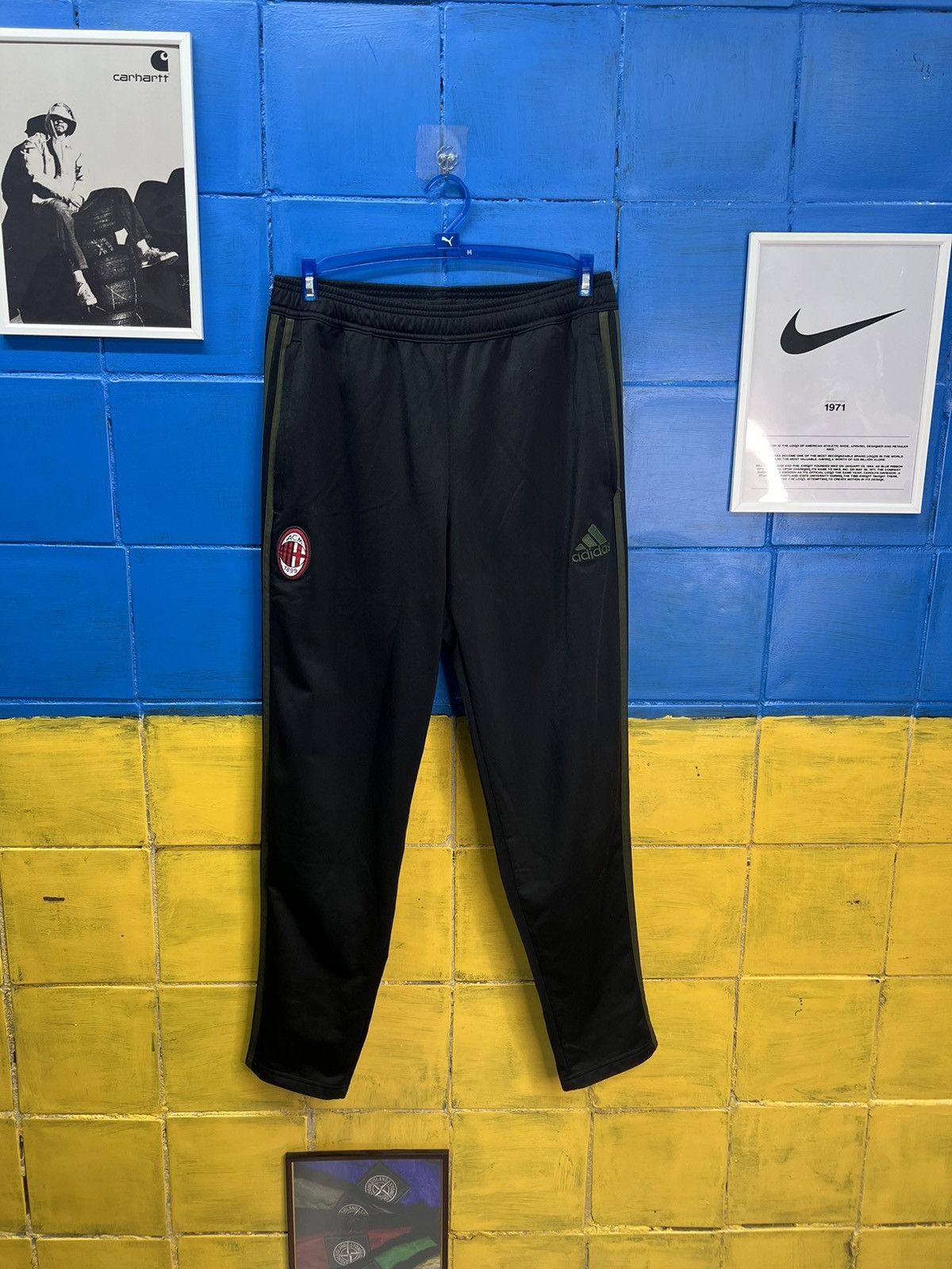 Adidas × Vintage ADIDAS AC MILAN 2016 ROSSONERI PANTS SOCCER Size US 32 / EU 48 - 1 Thumbnail