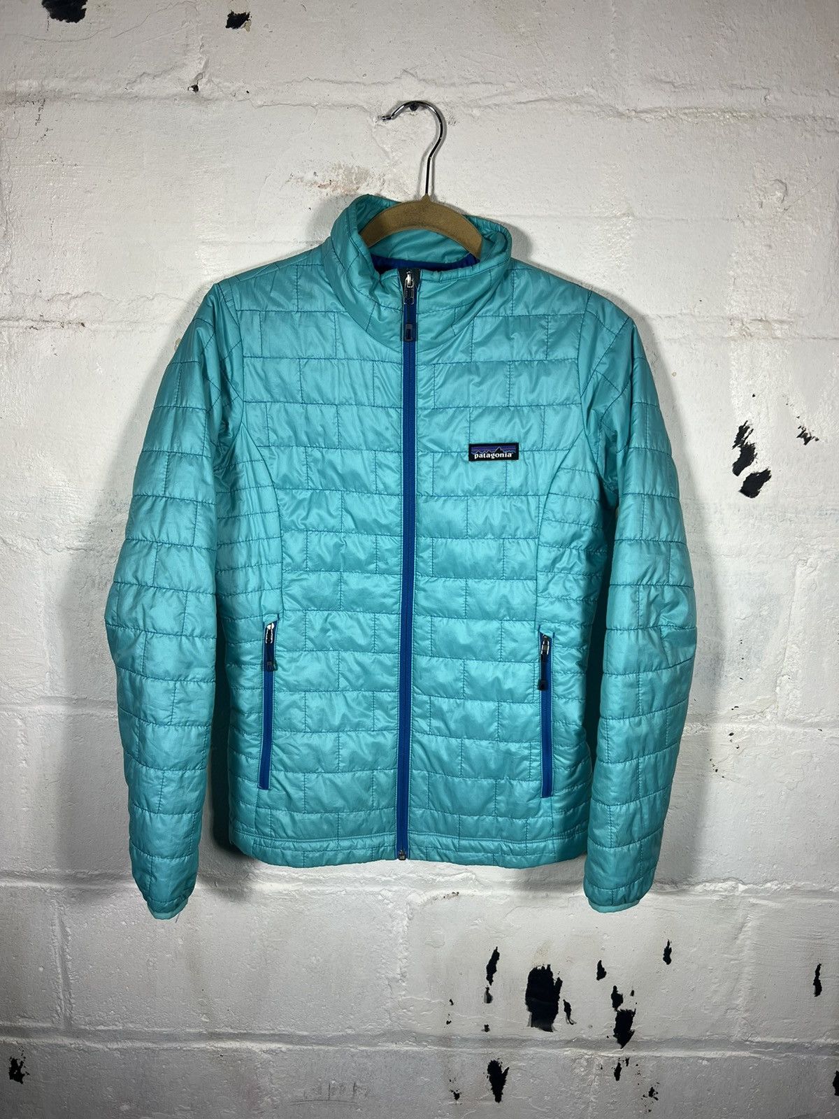 image of Womens Patagonia Blue Nano Puff Insulated Jacket (Size XS)