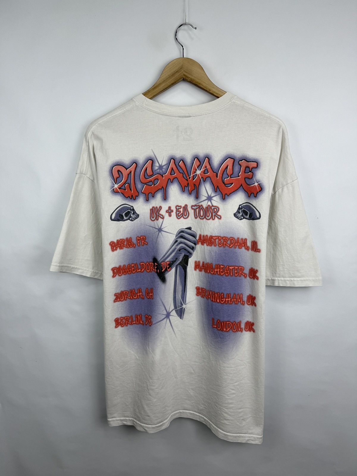 21 Savage × Drake 🇺🇸 21 Savage Slaughter Gang UK EU Tour T-Shirt Y2K Rare Hype Size US XL / EU 56 / 4 - 7 Thumbnail