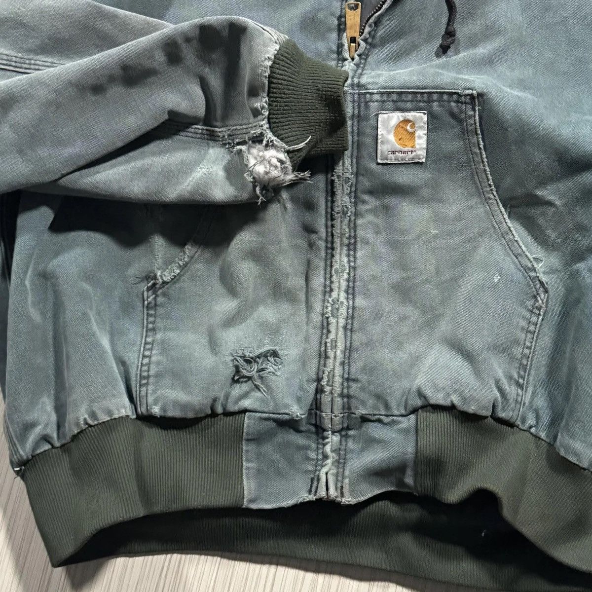Carhartt Vintage Carhartt Green Hooded Jacket (Size XXL) Size US XXL / EU 58 / 5 - 3 Thumbnail
