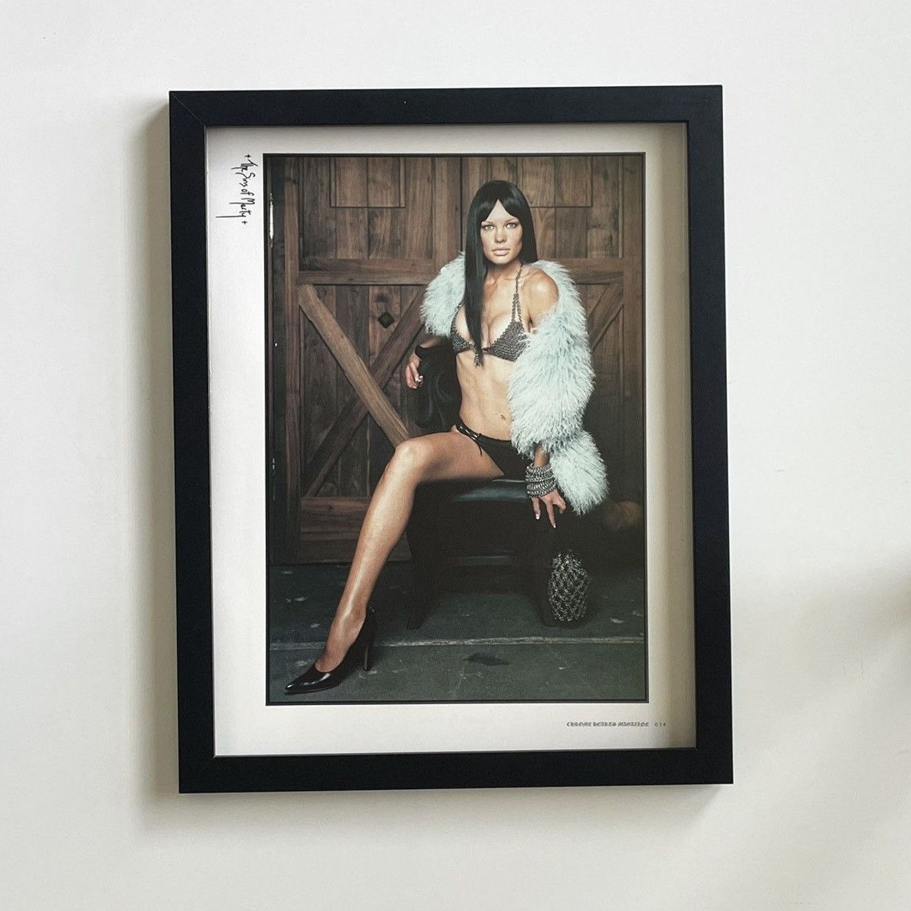 Chrome Hearts × Vintage Chrome Hearts erotic photo Poster framed 9x11 Size ONE SIZE - 1 Thumbnail