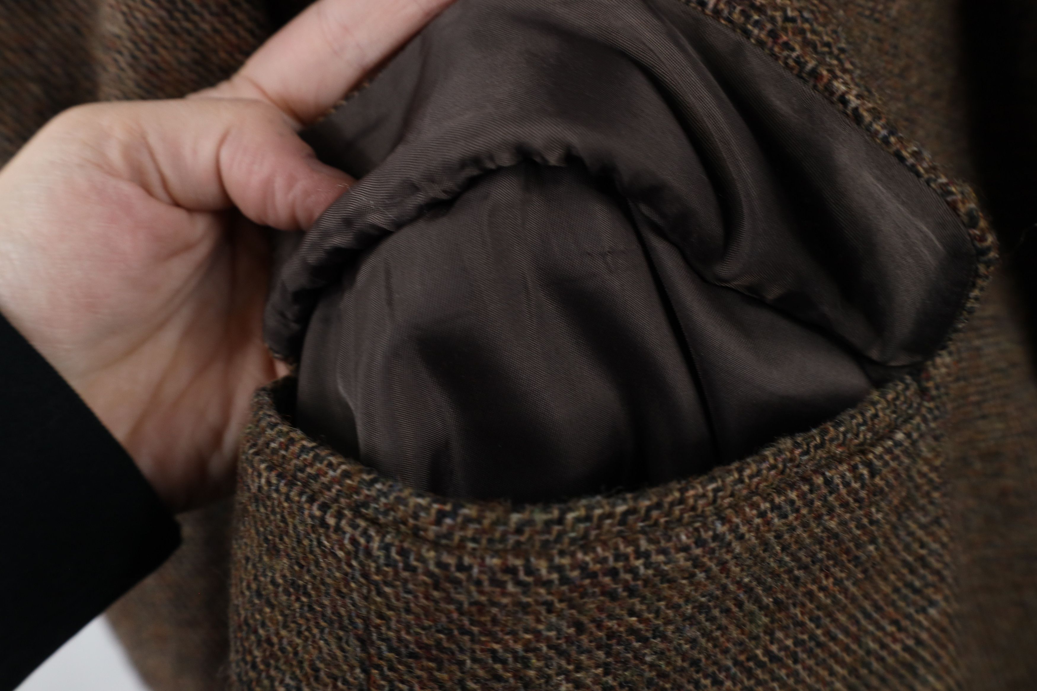 Vintage Vintage 90s Tweed Elbow Patch Strap Collar Blazer Jacket USA Size US XXL / EU 58 / 5 - 7 Thumbnail