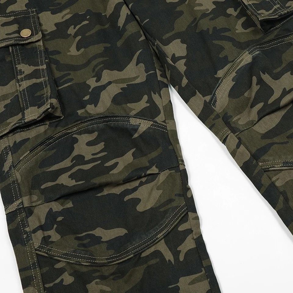 Japanese Brand × Vintage Cargo Pants Men Loose Casual Multi-pocket Baggy Elastic Size US 29 - 5 Thumbnail