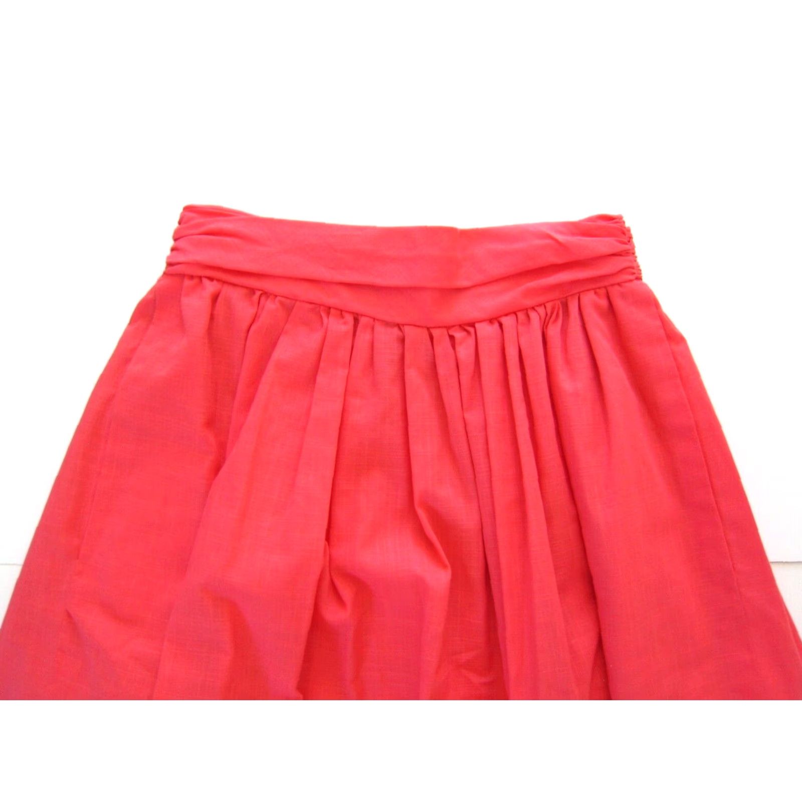 Vintage Vintage Handmade Pink Ruched Floral Embroidered Pocket High Rise Midi Skirt S Cool? Size 28" / US 6 / IT 42 - 3 Thumbnail
