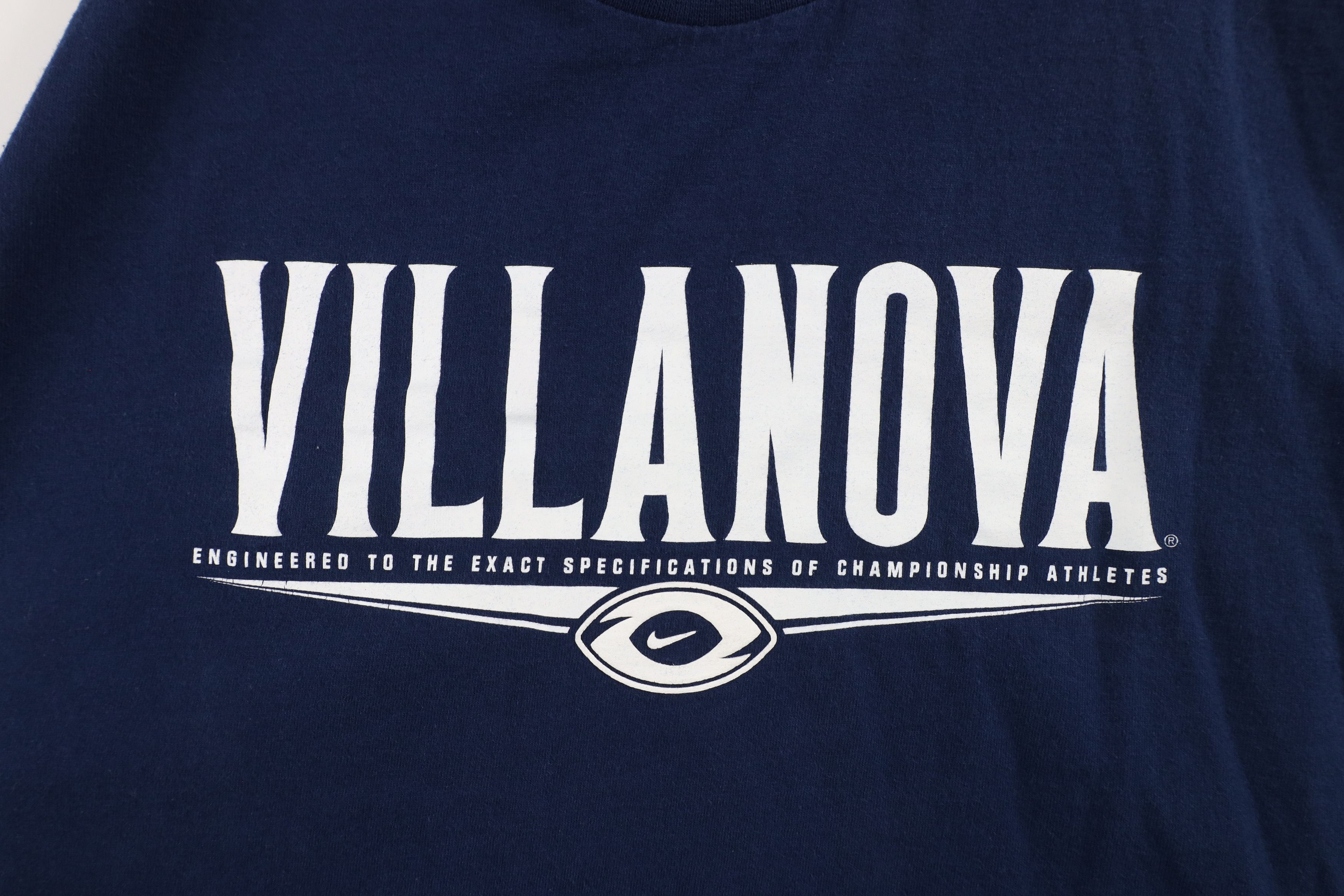 Nike × Vintage Vintage Nike Center Swoosh Villanova University T-Shirt Blue Size US XL / EU 56 / 4 - 8 Thumbnail