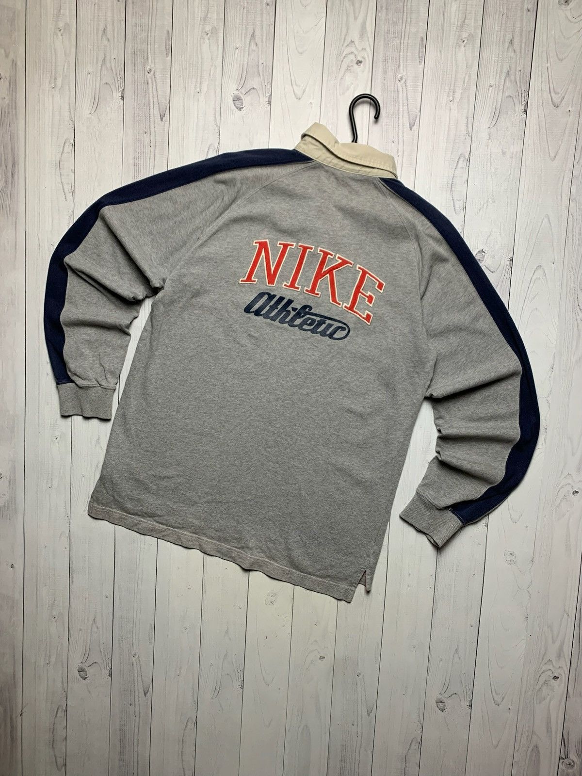 Nike × Vintage Vintage Nike Rugby jersey size M big logo 7 Size US M / EU 48-50 / 2 - 1 Thumbnail