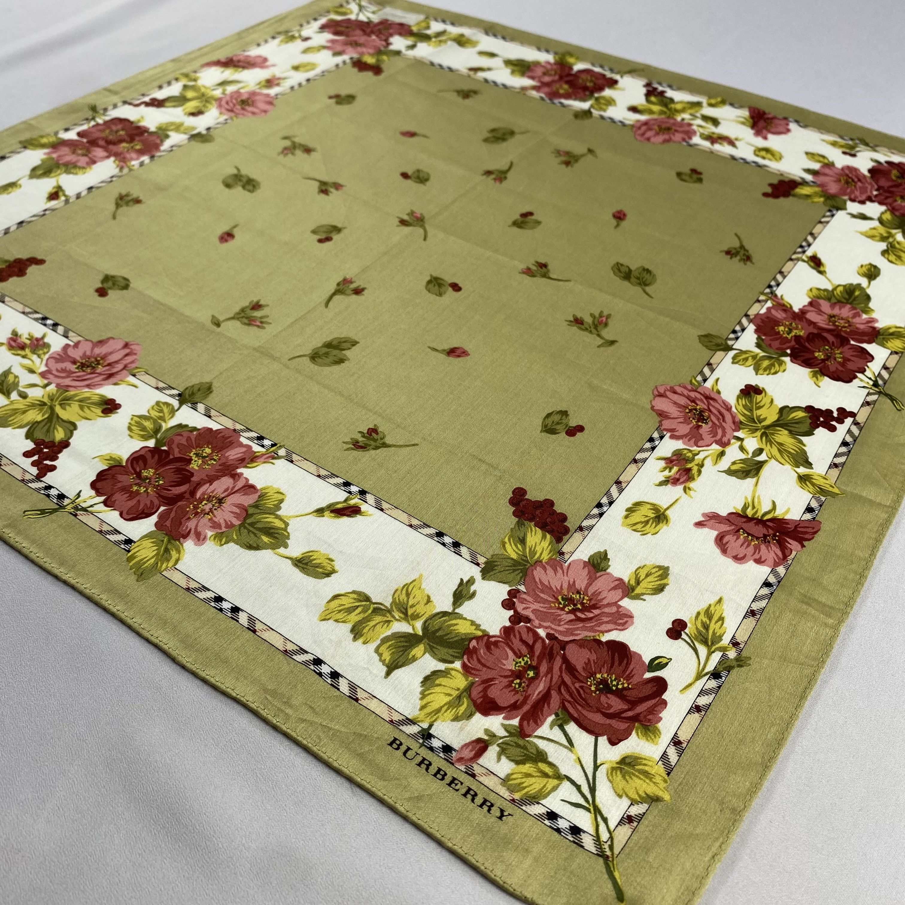 Burberry × Vintage Burberry Handkerchief / Neckerchief / Bandana-P717 Size ONE SIZE - 2 Thumbnail