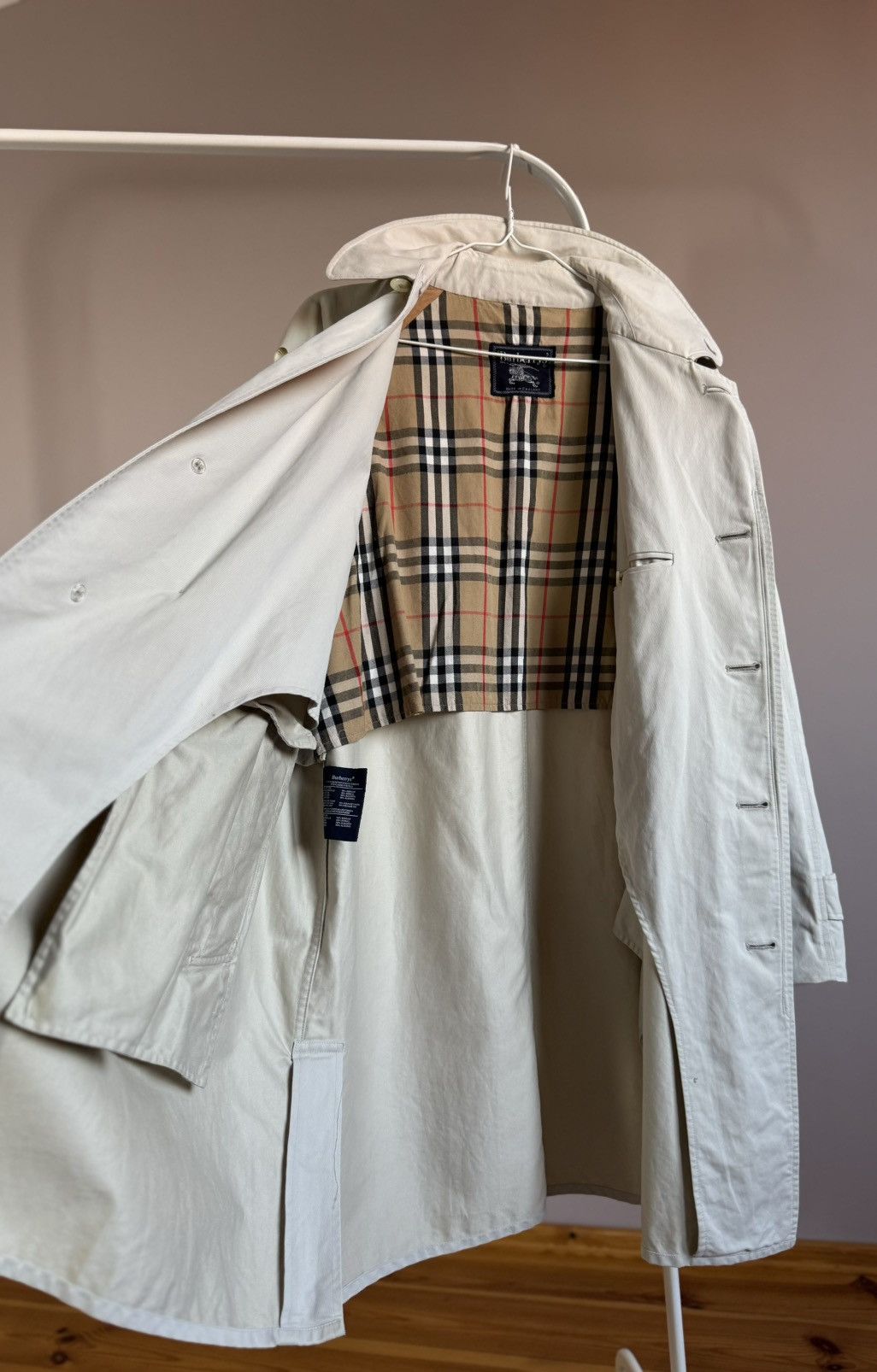 Burberry Burberry Membrane Trench Coat Nova Check Beige Size US XL / EU 56 / 4 - 14 Thumbnail