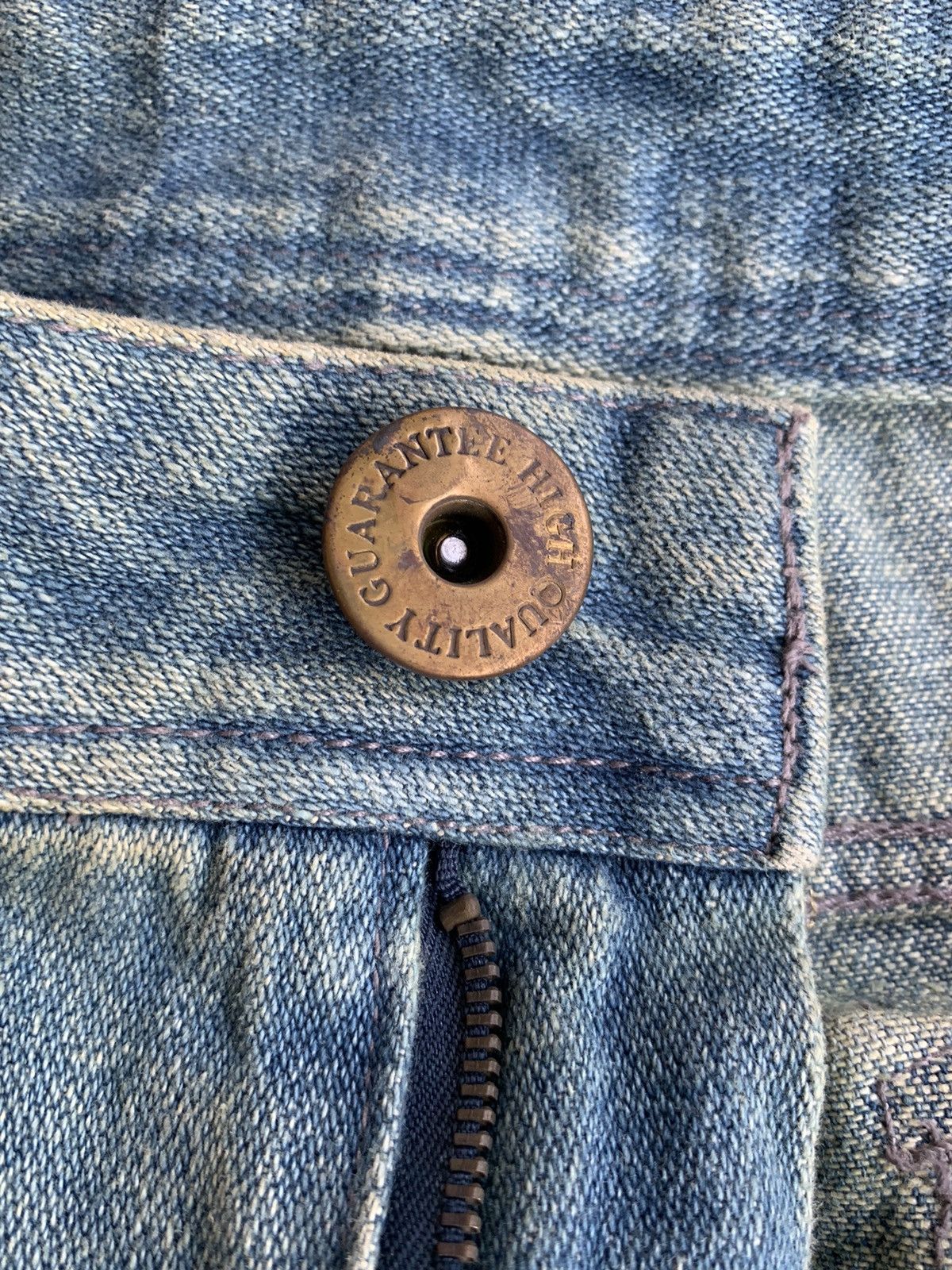 Kapital FLARE💥JAPANESE PUNK STYLE UNKNOWN RUSTY DISTRESSED DENIM🎌☠️ Size US 30 / EU 46 - 25 Thumbnail