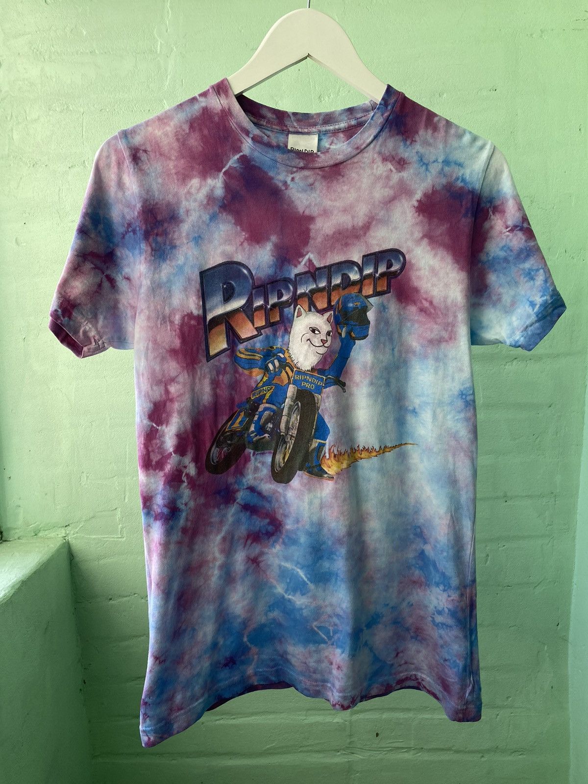 Japanese Brand RIPNDIP Speed Racing Tee Spiral Dye Size US M / EU 48-50 / 2 - 2 Thumbnail