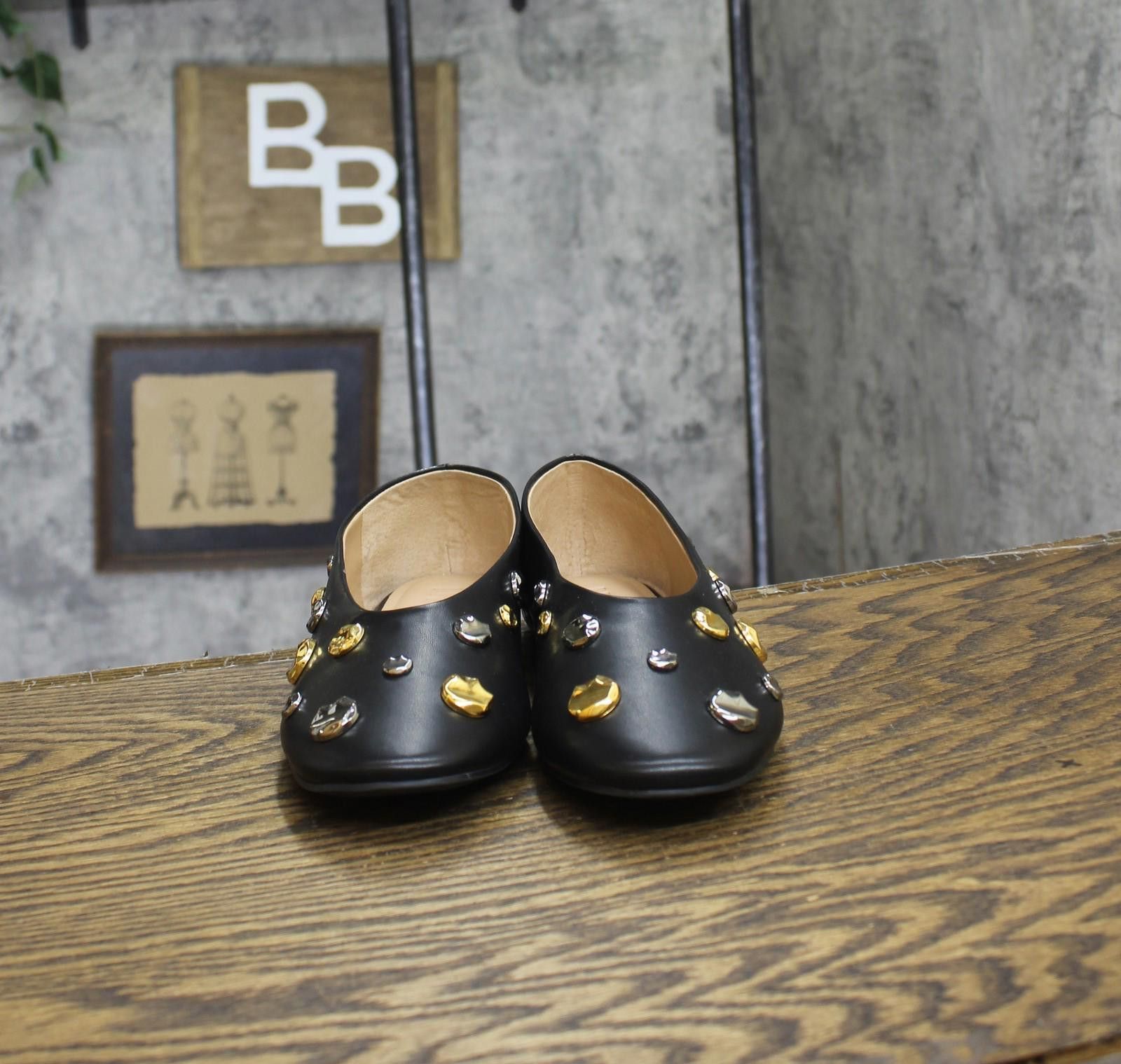 Other Inc International Concepts Hardware Flats Black Smooth 8m Size US 8 / IT 38 - 3 Thumbnail