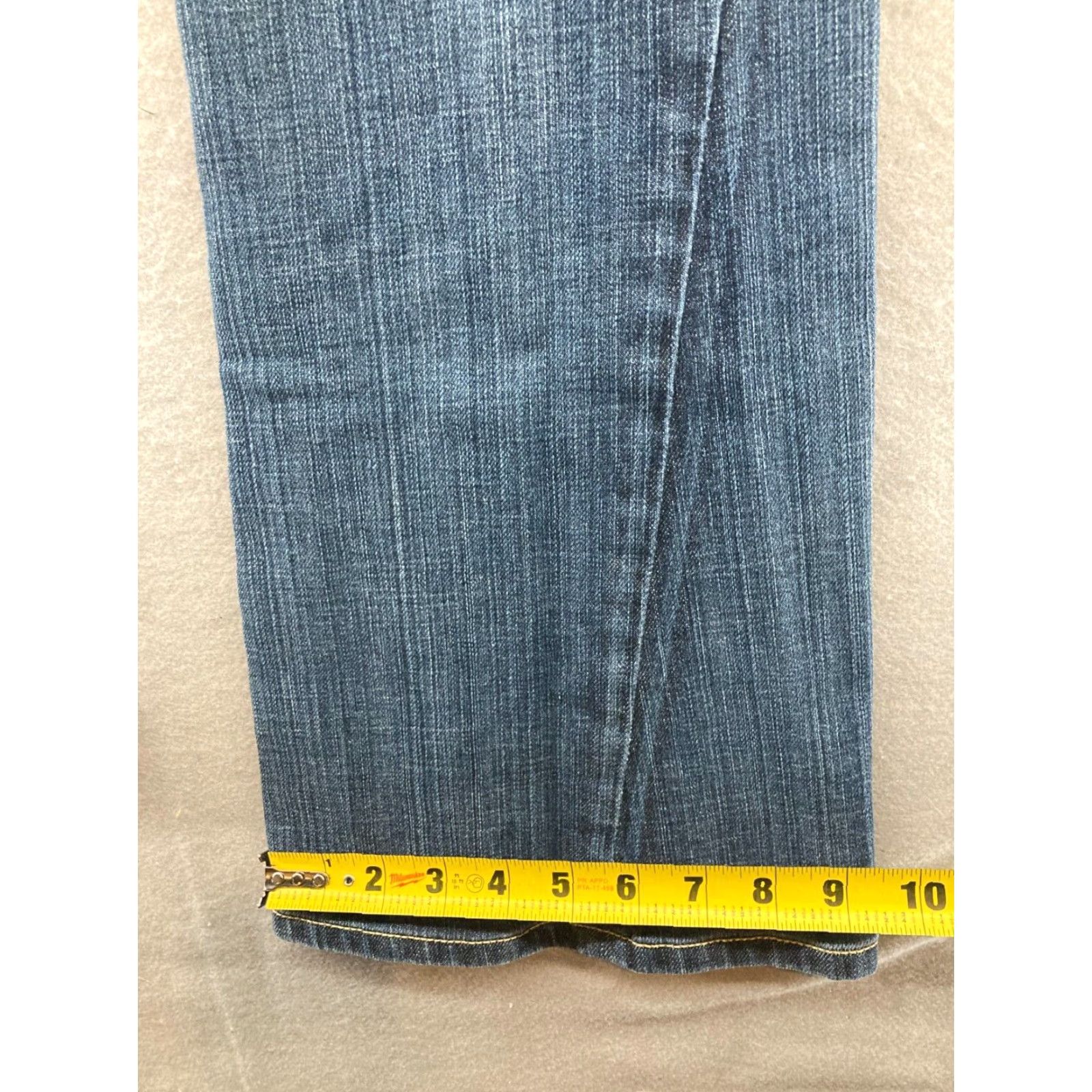 Vintage David Kahn Women's Jeans 29 Regular Flare Dark Blue 5-Pocket USA Made Size 29" - 6 Thumbnail