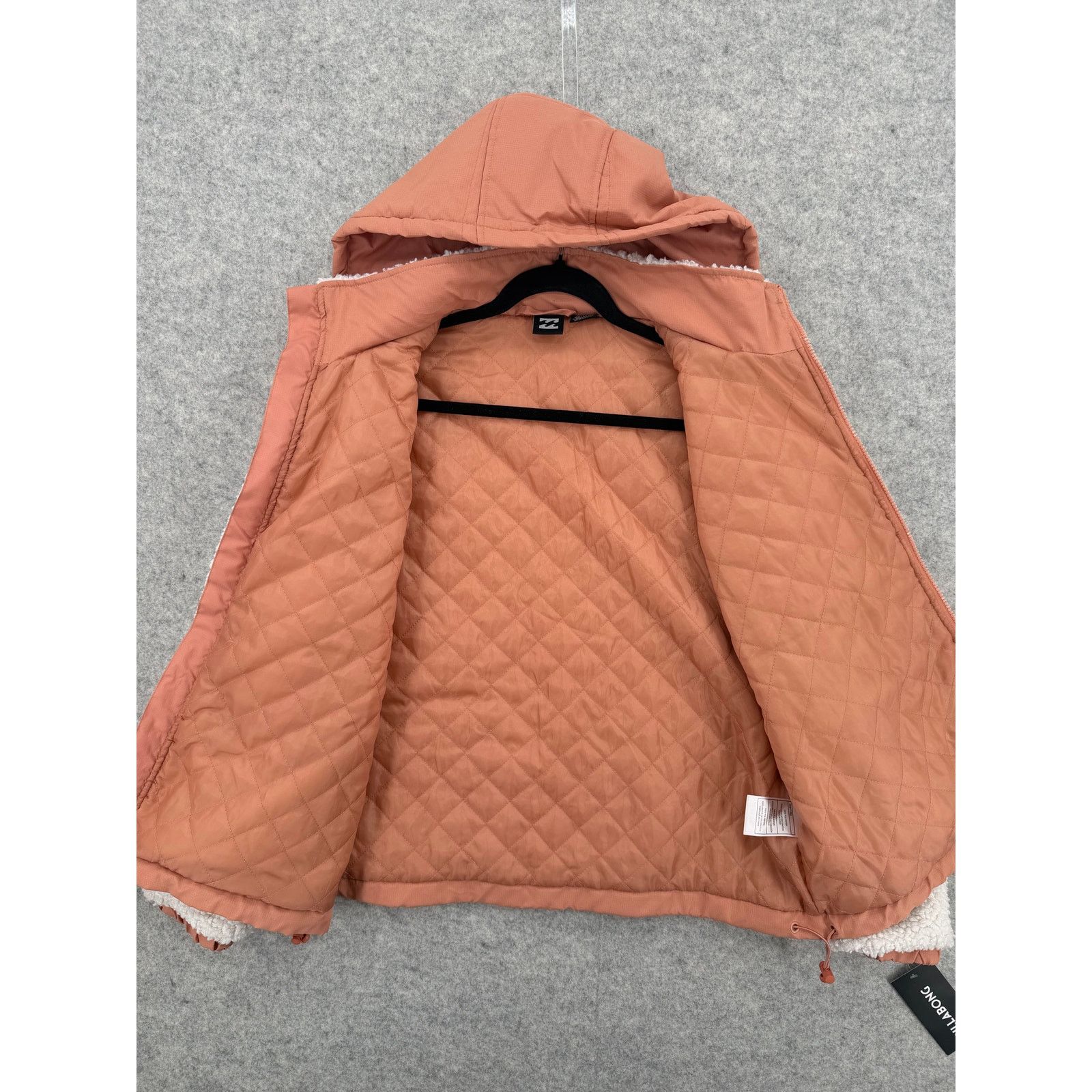 Billabong NWT Billabong Northern Shore Sand Hooded Zip Fleece Jacket Size XL / US 12-14 / IT 48-50 - 8 Thumbnail