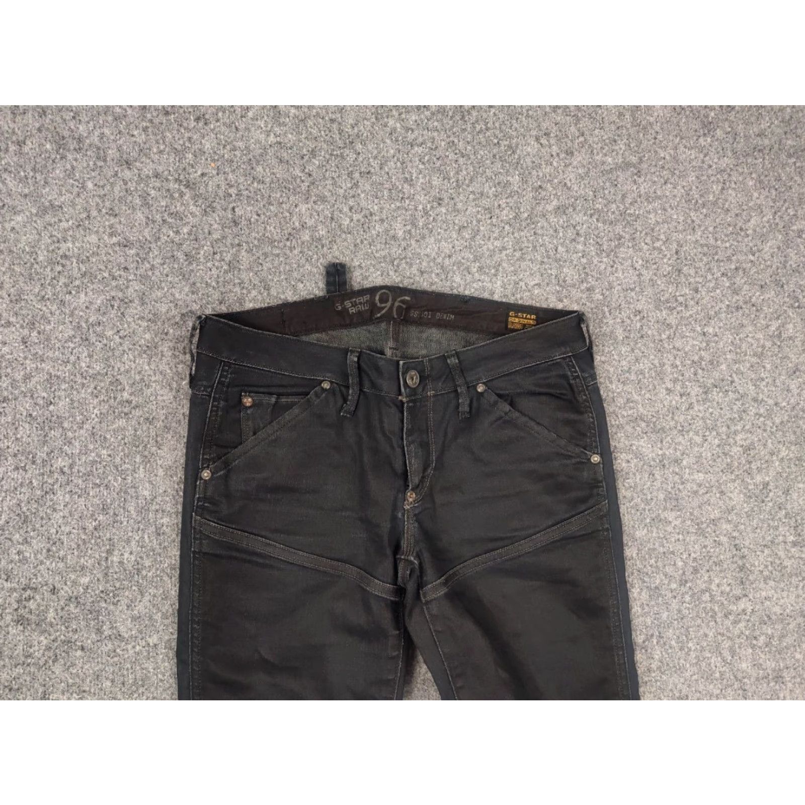 G-Star VINTAGE G-Star RAW 5620 Elwood Waxed Denim Jeans LGB Y2K Style opium Size US 29 - 4 Thumbnail
