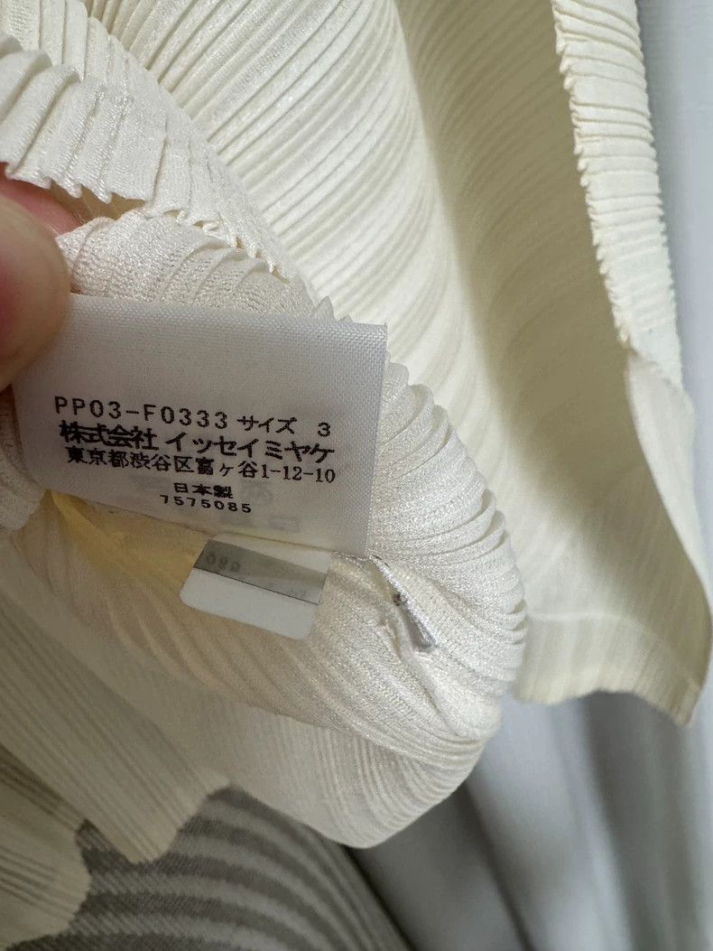 Issey Miyake issey miyake size:3 White ribbed top 2506-Nextarrow Size XXS / US 00 / IT 34 - 3 Thumbnail