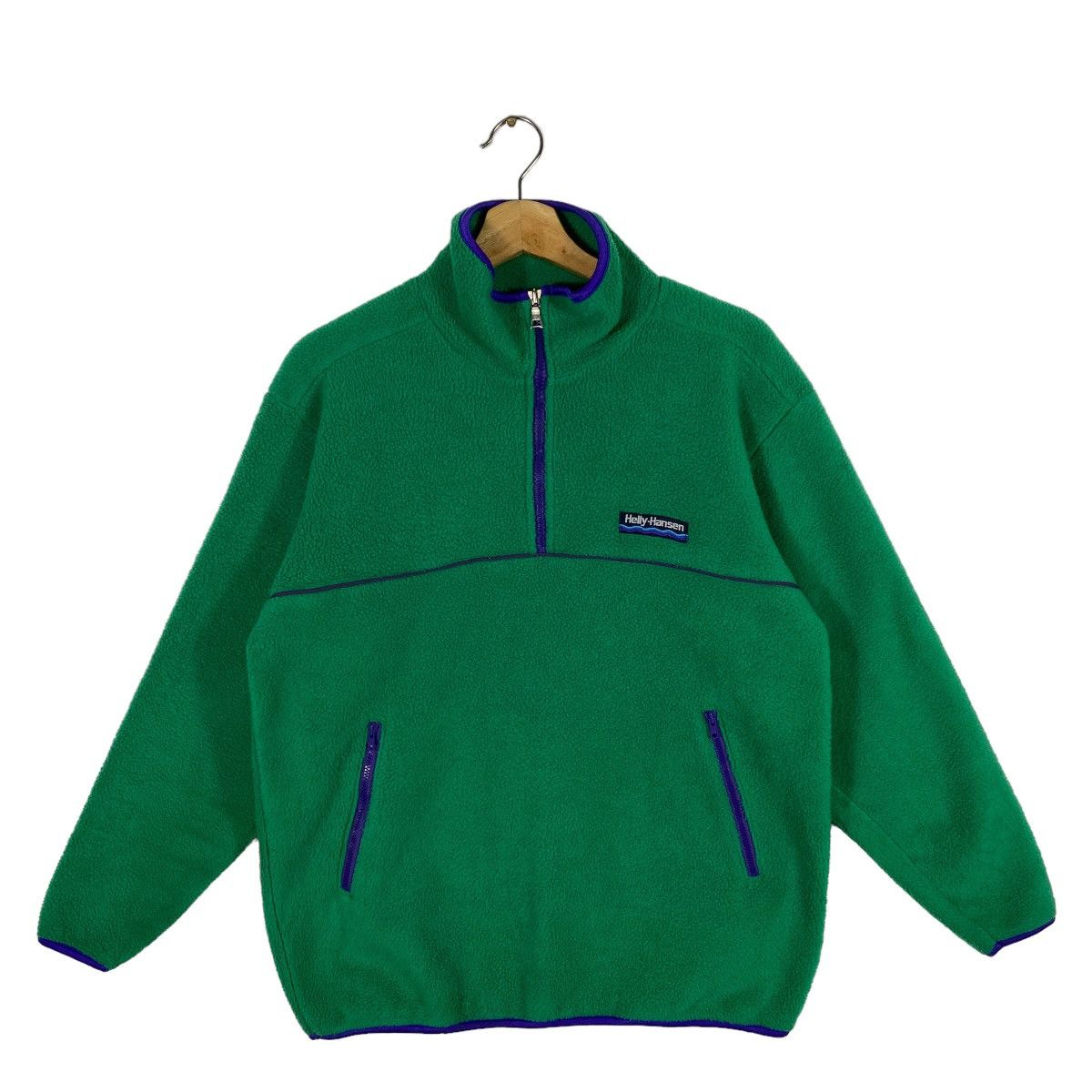 Helly Hansen × Vintage Vintage 90s Helly Hansen Fleece M Size Green Colour Size US M / EU 48-50 / 2 - 1 Thumbnail