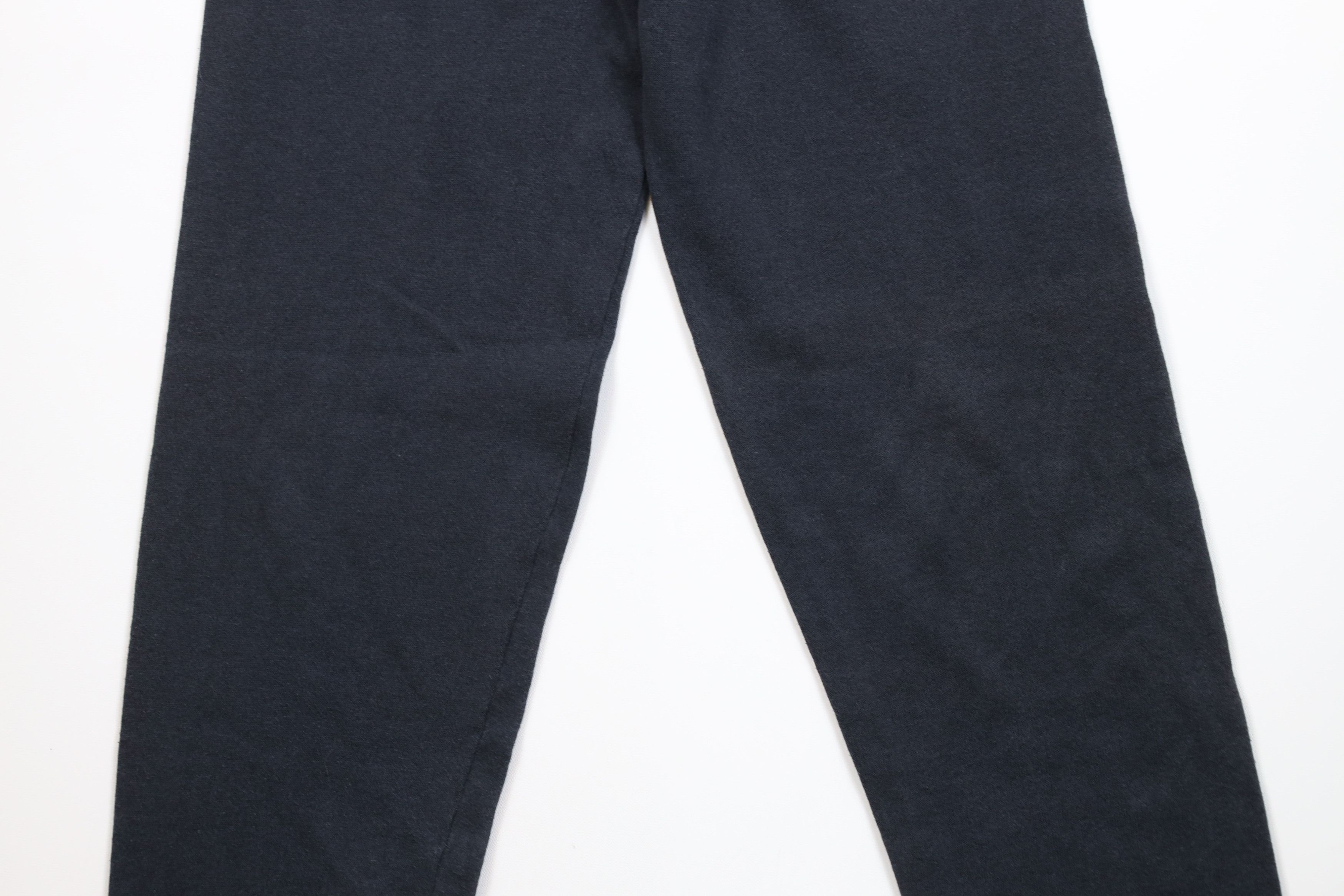 Vintage Vintage 90s Streetwear Cuffed Sweatpants Joggers Black USA Size 26" / US 2 / IT 38 - 3 Thumbnail