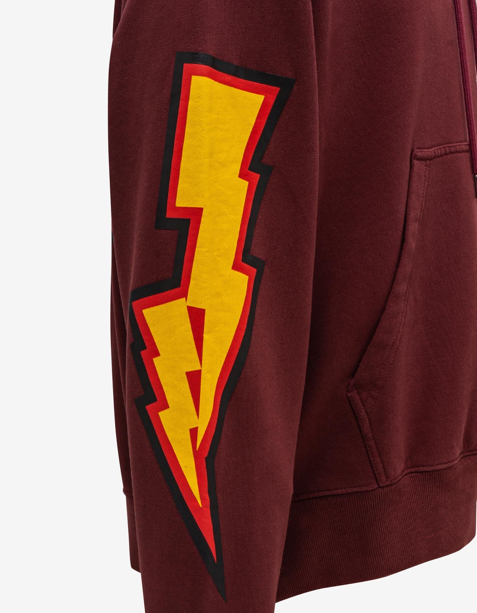 Off-White Burgundy Thunder Stable Skate Hoodie Size US XL / EU 56 / 4 - 7 Thumbnail