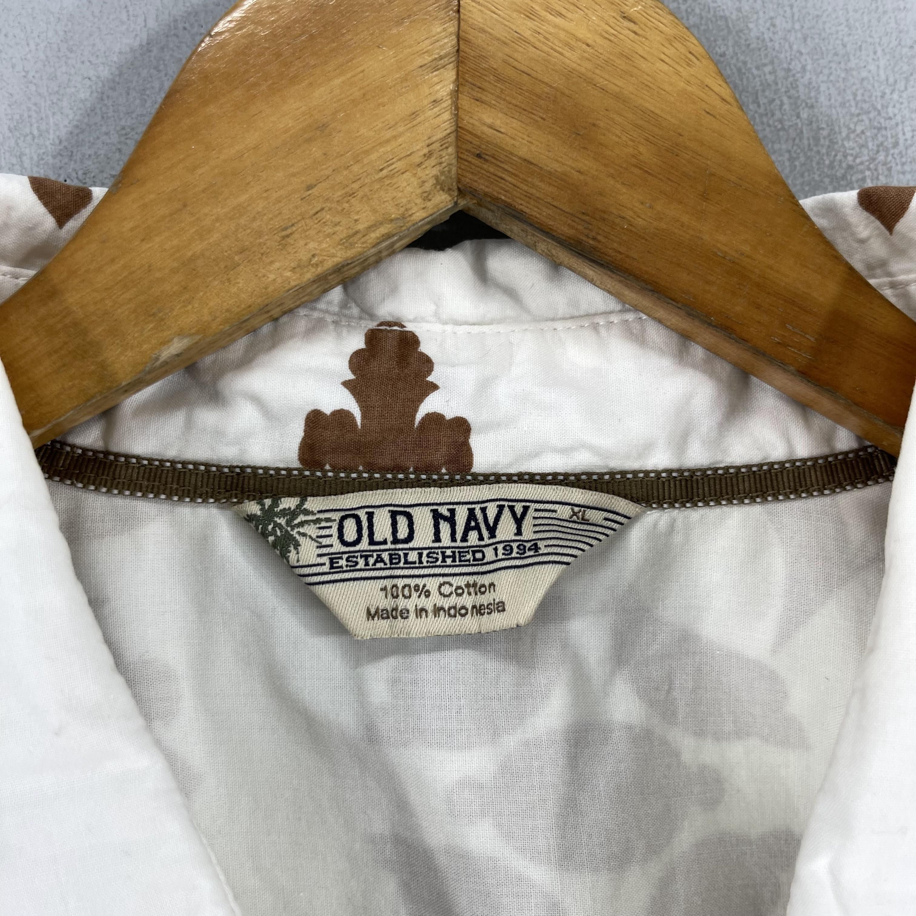 Native × Old Navy Vintage OLD NAVY Hawaii Tribal Native Motive Printed Shirt Size US XL / EU 56 / 4 - 4 Thumbnail