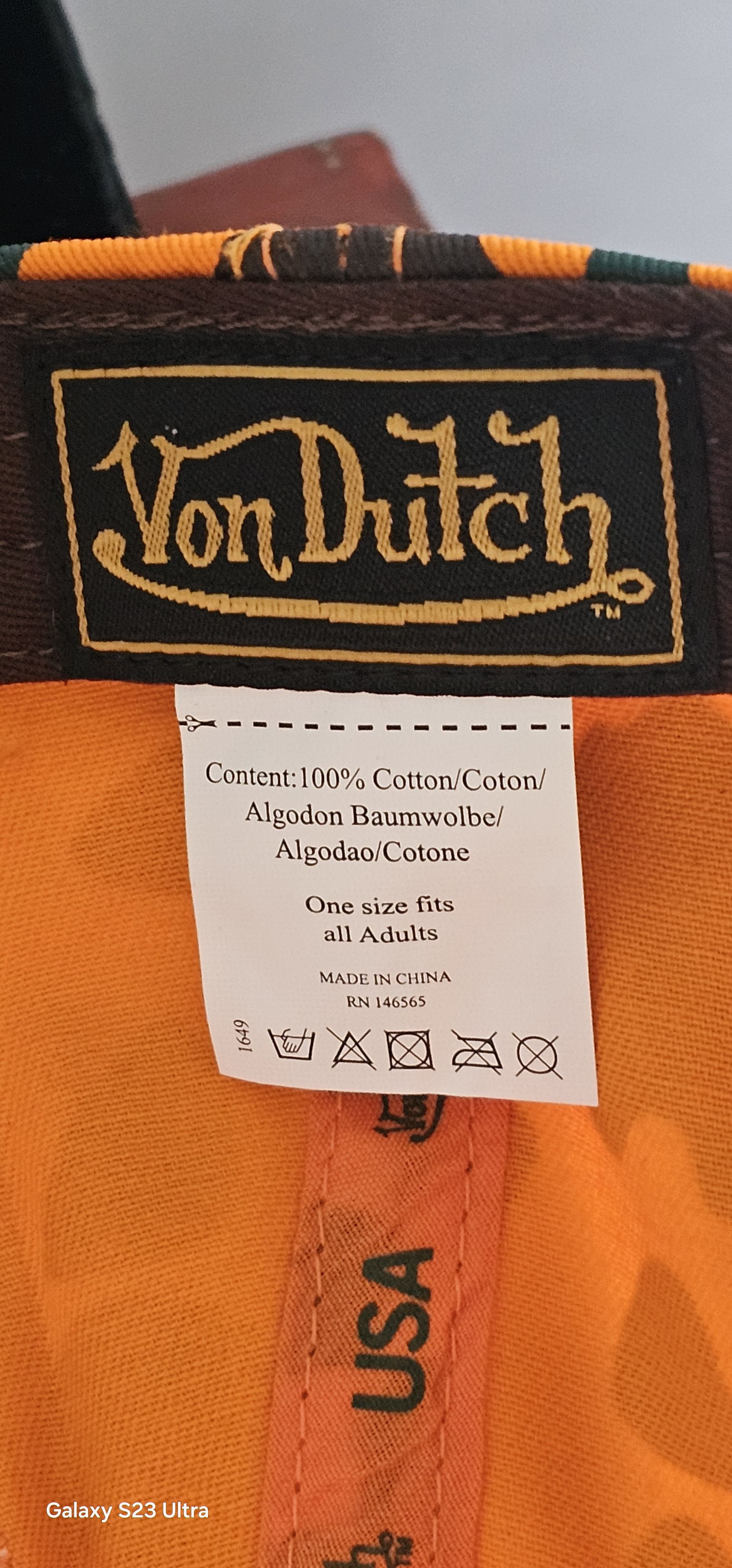 Von Dutch ORANGE CAMOUFLAGE VON DUTCH TRUCKER STYLE Size ONE SIZE - 9 Thumbnail