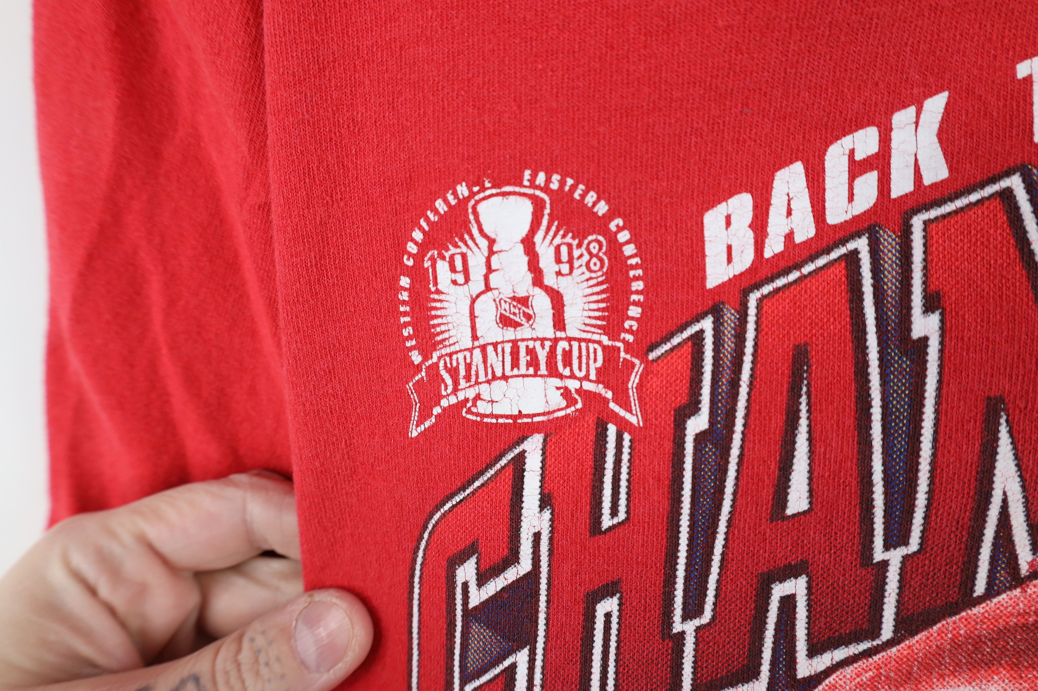 Vintage Vintage 90s Stanley Cup Champs Detroit Red Wings T-Shirt Size US XL / EU 56 / 4 - 5 Thumbnail