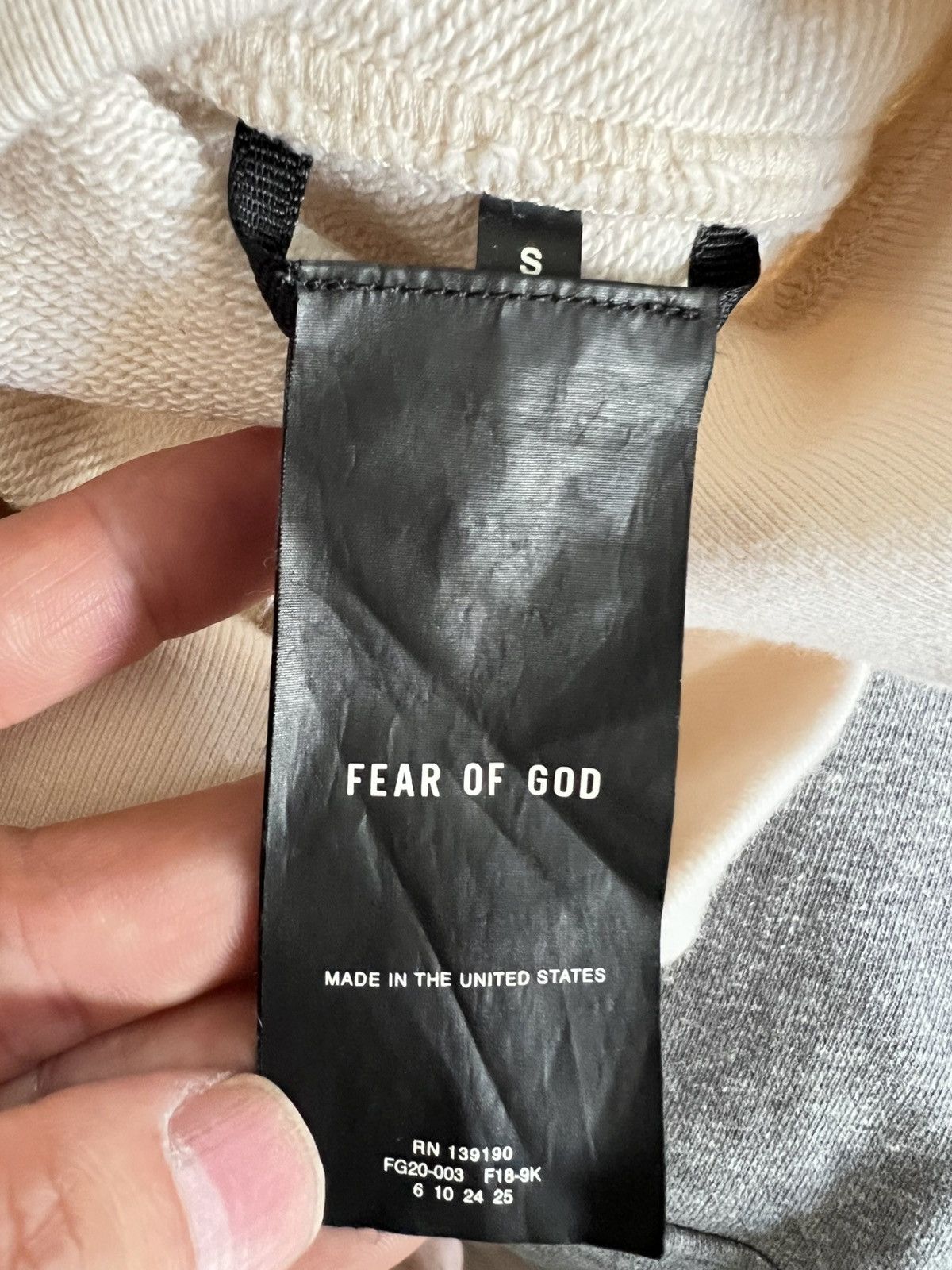 Fear of God Fear of God sixth collection funnel neck sweatshirt Size US S / EU 44-46 / 1 - 6 Thumbnail