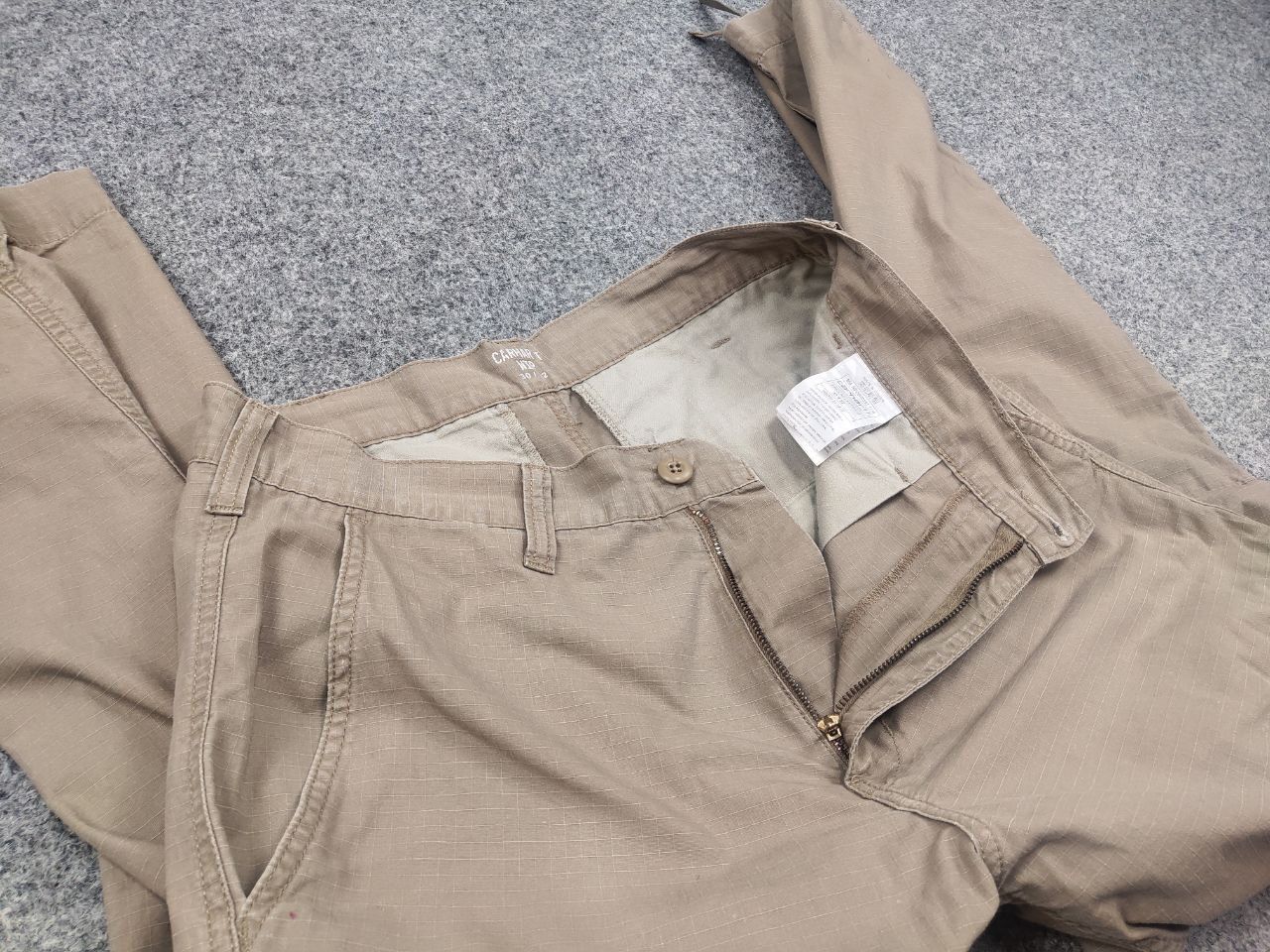 Carhartt Vintage Carhartt Wip Regular Lear Beige Cargo Pants Size US 30 / EU 46 - 14 Thumbnail