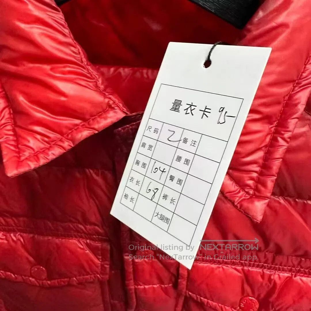 Moncler Red Moncler Logo Double Pocket Down Jacket. Size M / US 6-8 / IT 42-44 - 4 Thumbnail