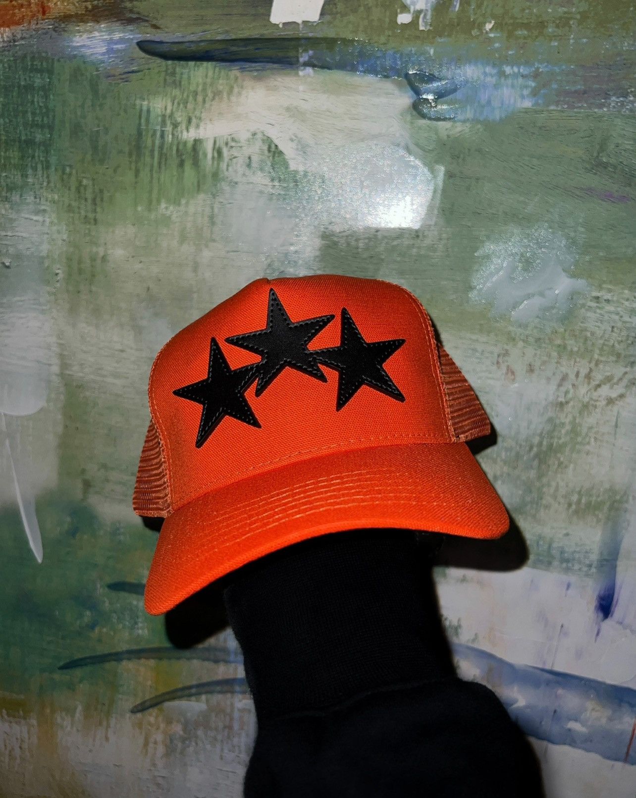 Amiri Amiri 3 star trucker hat Size ONE SIZE - 1 Thumbnail