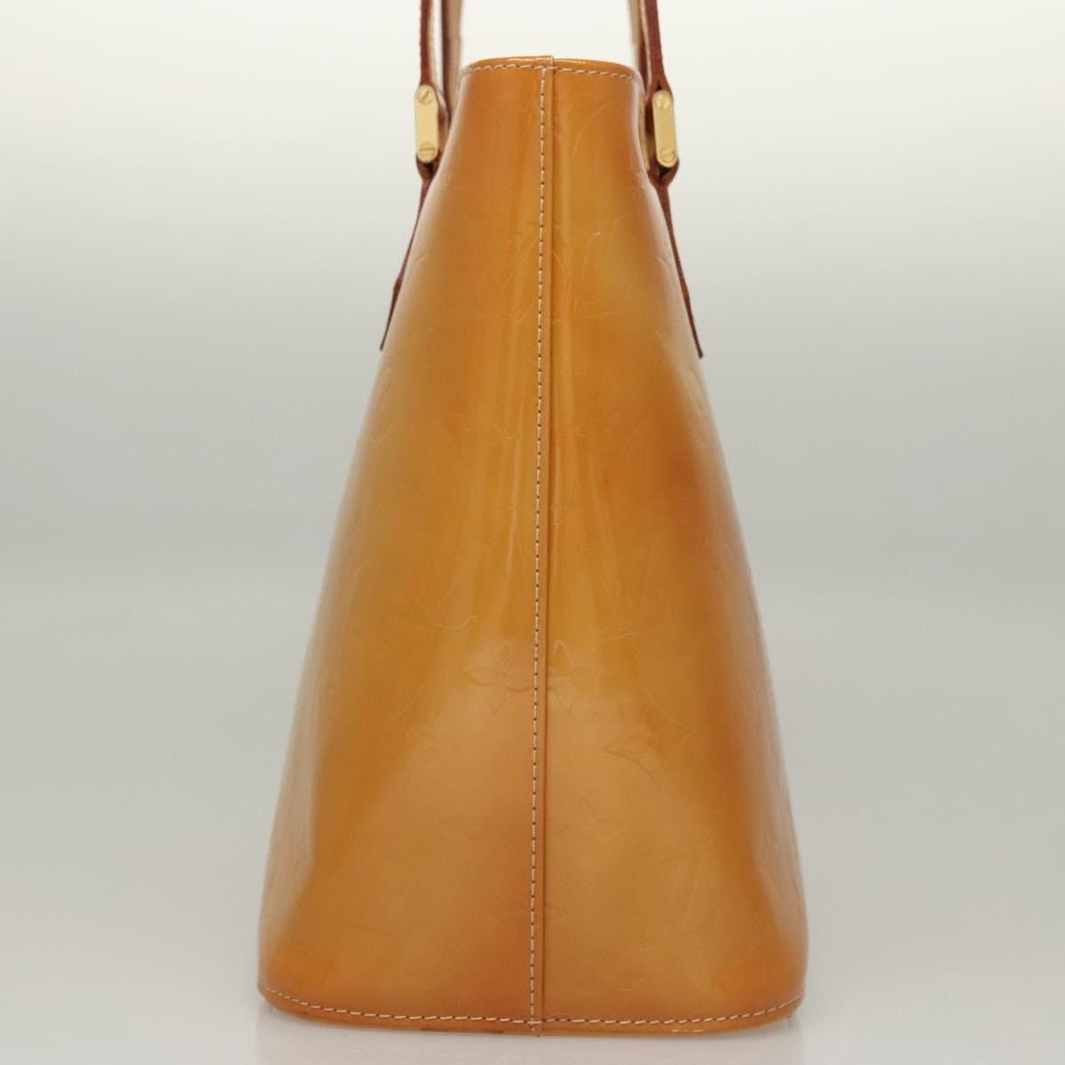 Louis Vuitton LOUIS VUITTON Monogram Vernis Houston Hand Bag Jaune M91121 Size ONE SIZE - 4 Thumbnail