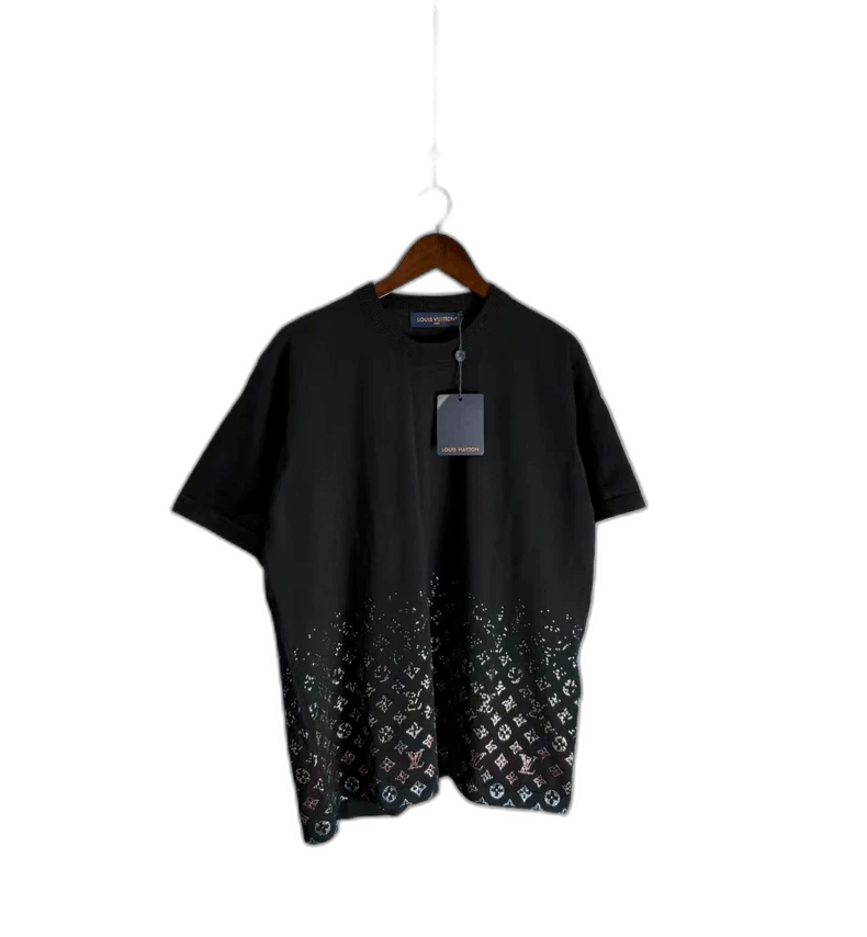 Louis Vuitton Louis Vuitton Black Short Sleeve T-shirt-yf Size US XL / EU 56 / 4 - 1 Thumbnail