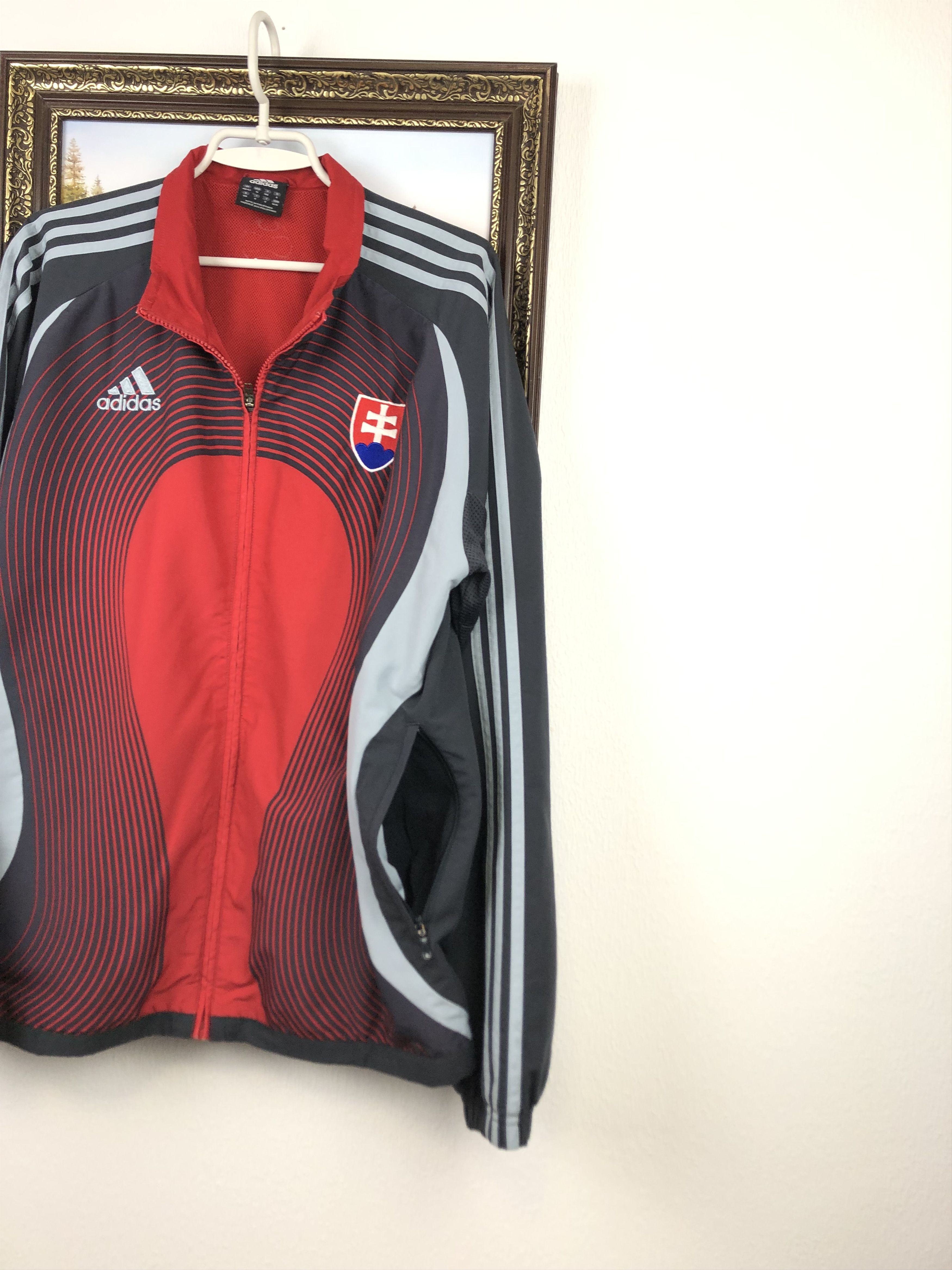 Adidas × Vintage Vintage Adidas Slovakia Football Jacket Soccer Track Size US M / EU 48-50 / 2 - 6 Thumbnail