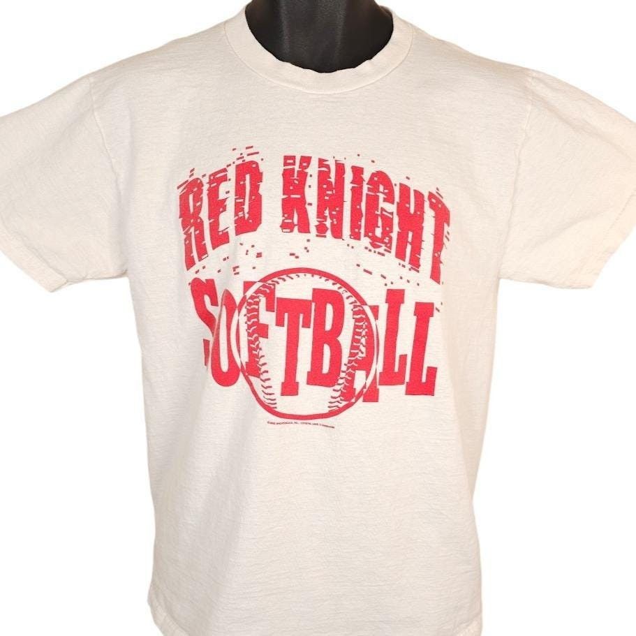 Vintage Vintage Red Knight Softball T Shirt Mens Size Medium White Size US M / EU 48-50 / 2 - 1 Thumbnail