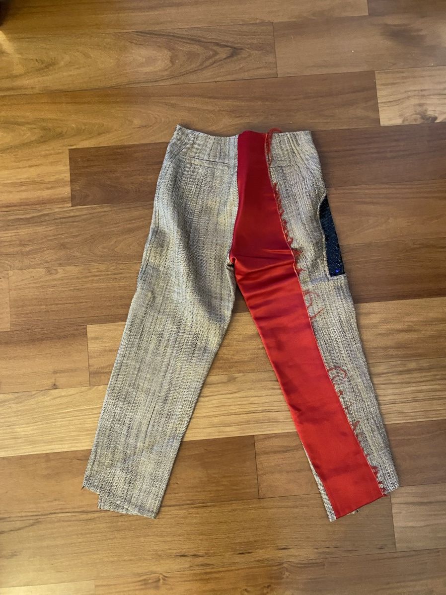 Acne Studios Pantalon Acne Studio beige et rouge Size 26" / US 2 / IT 38 - 3 Thumbnail