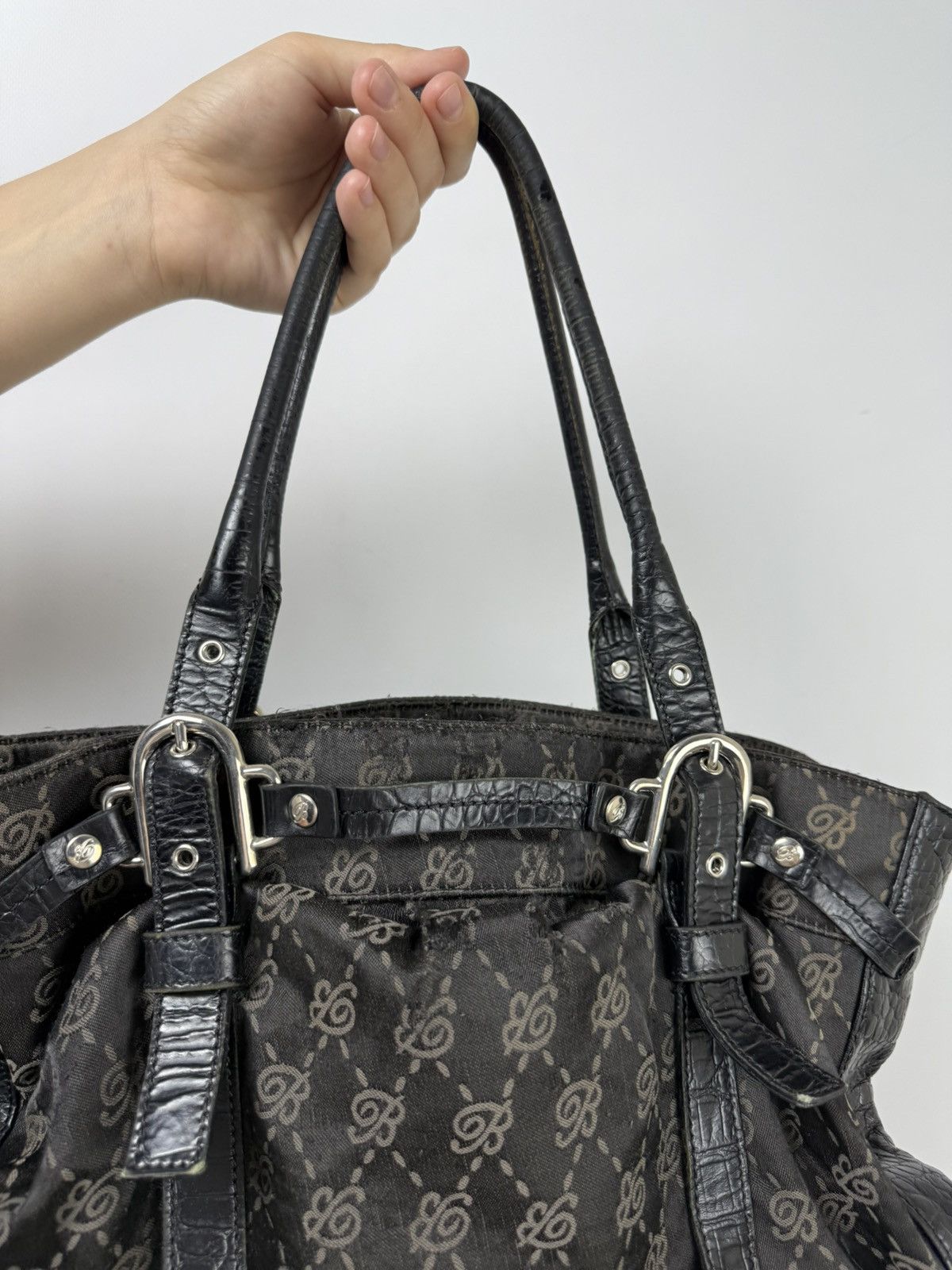 Blumarine Brumarine VNTG Y2K Cloth Monogram Bag Size ONE SIZE - 10 Thumbnail