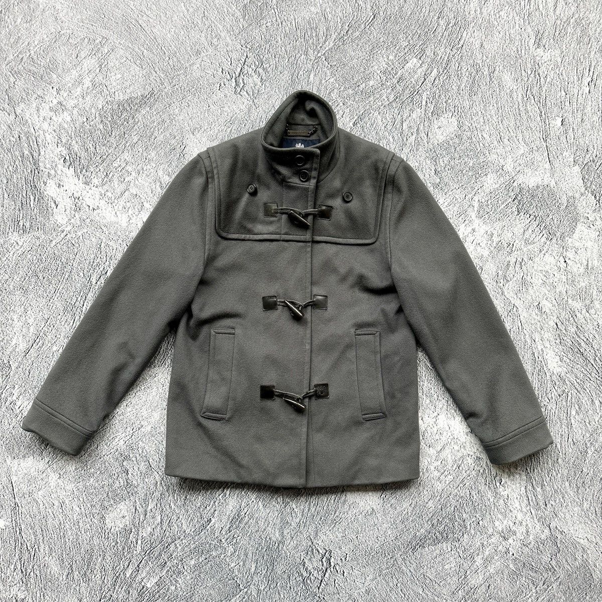 Aquascutum Women’s Aquascutum Grey Wool Duffle Coat — Made in UK Size M / US 6-8 / IT 42-44 - 8 Thumbnail