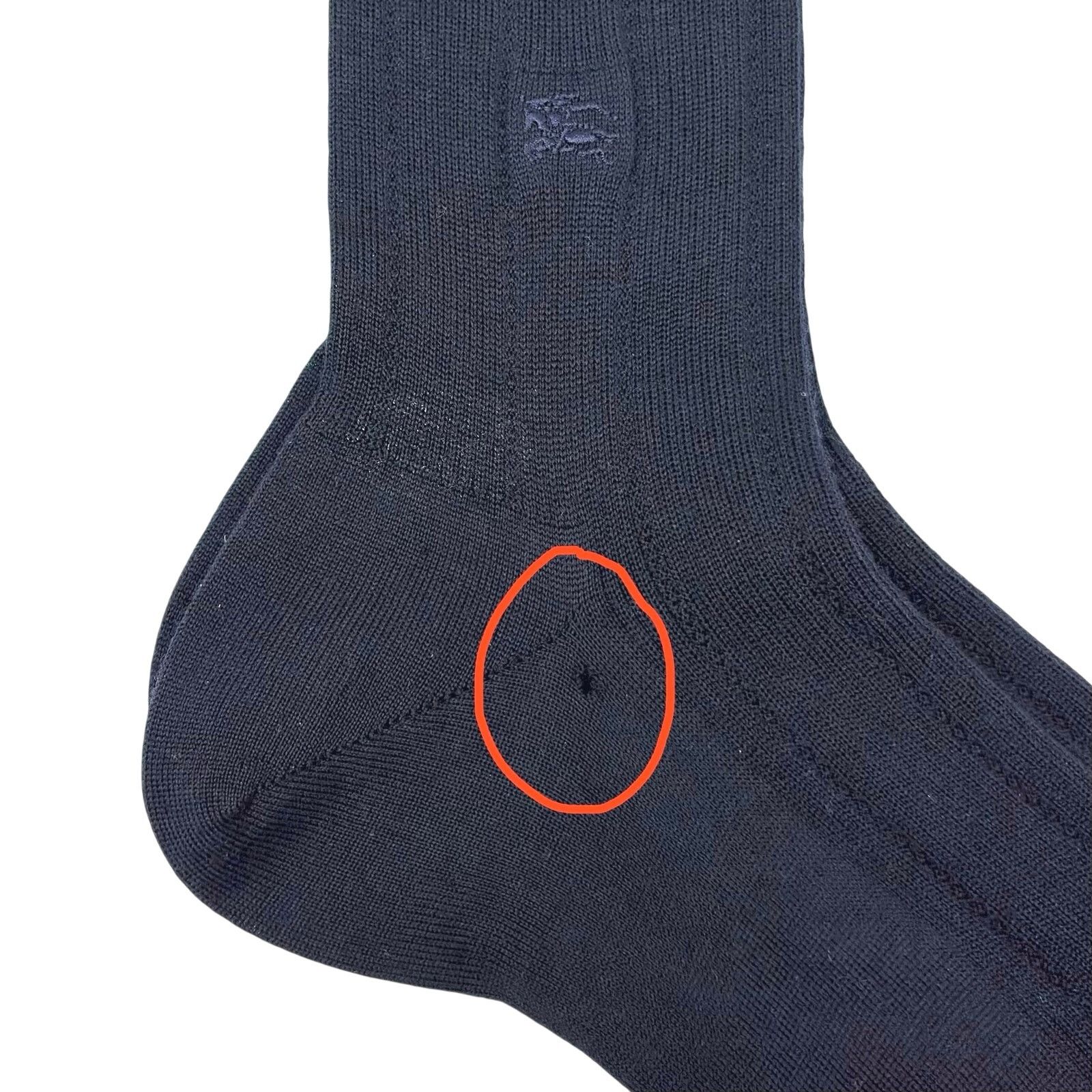 Burberry Burberry Navy Blue Dress Socks Size ONE SIZE - 6 Thumbnail